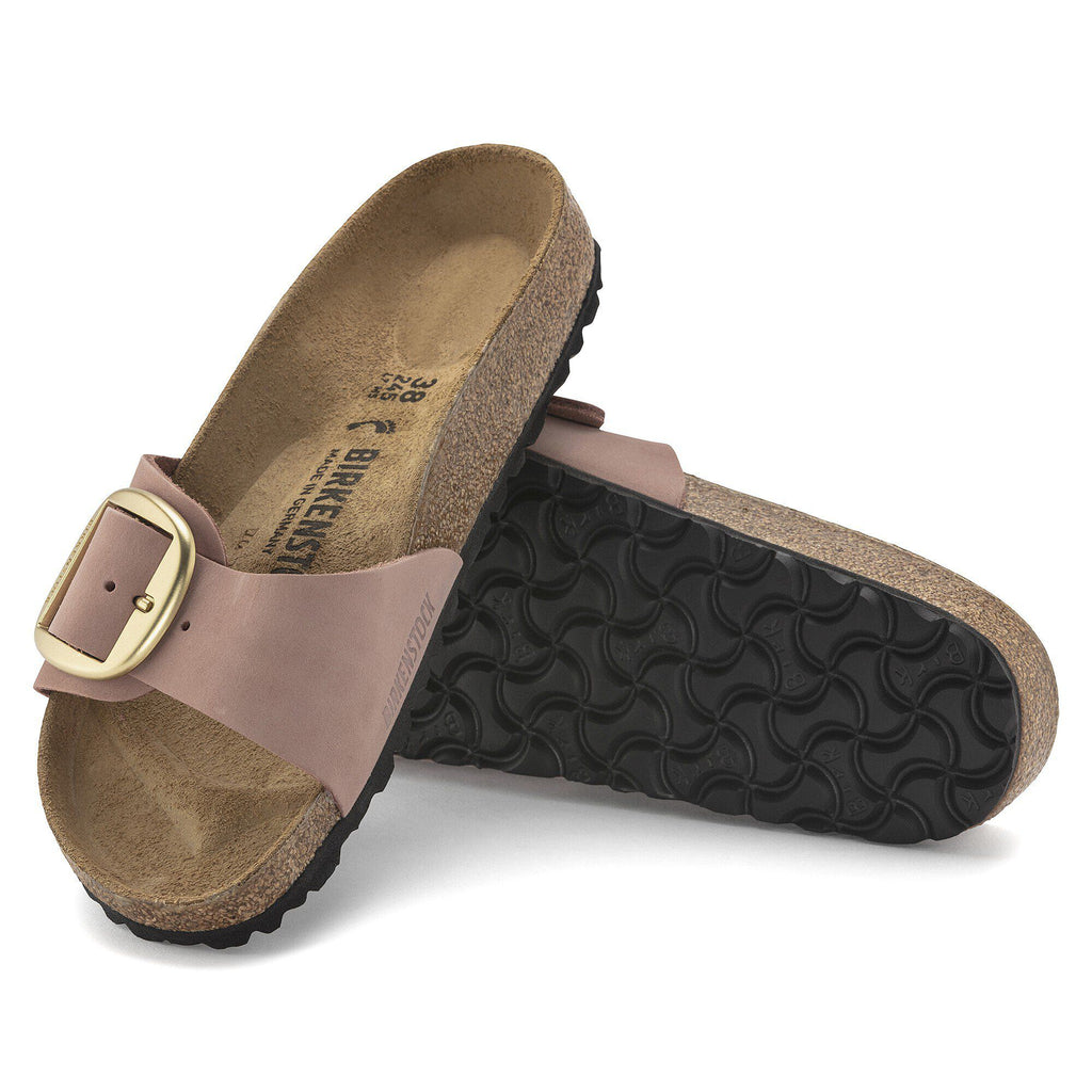 Madrid Big Buckle Nubuck Leather Old Rose