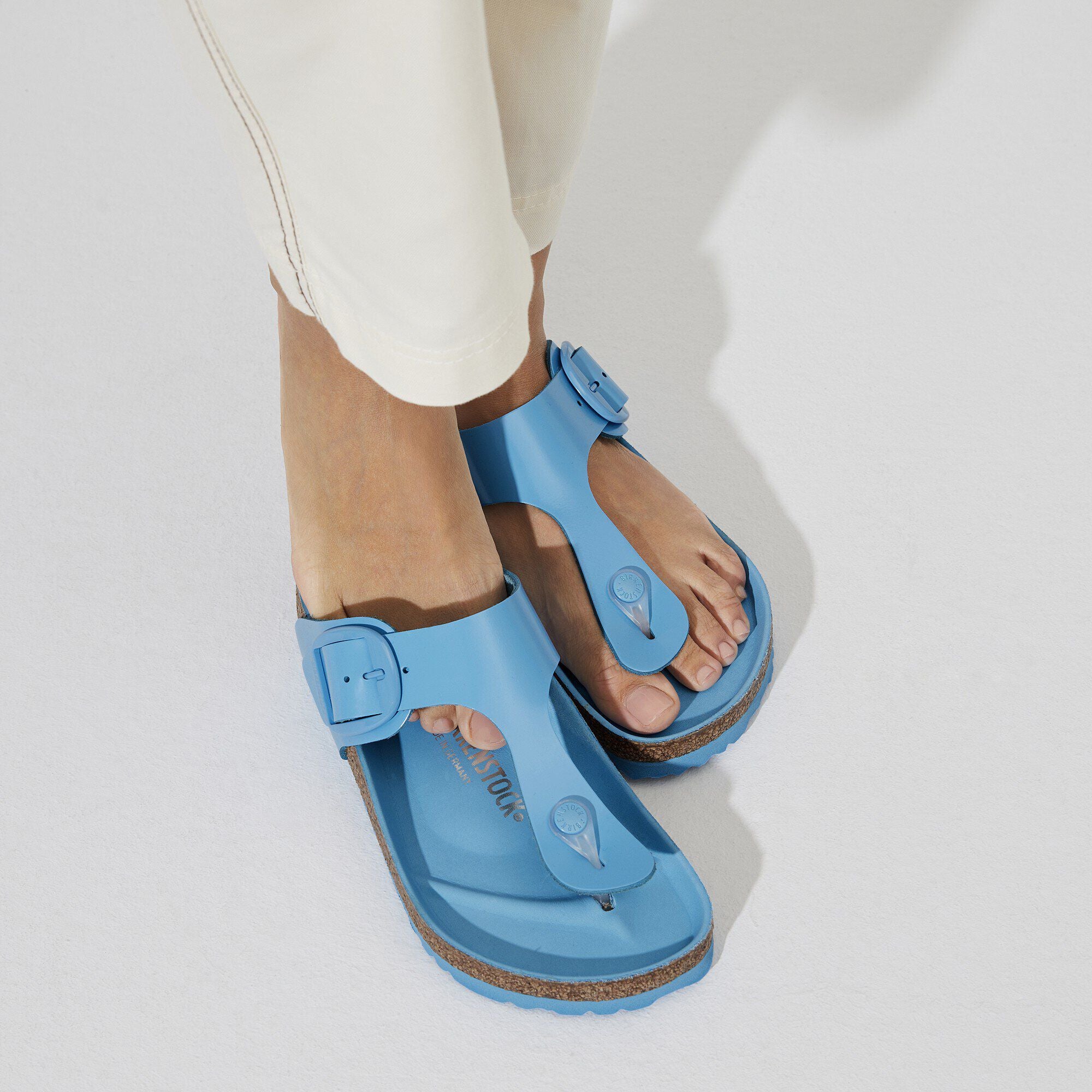 Gizeh Big Buckle Natural Leather Patent