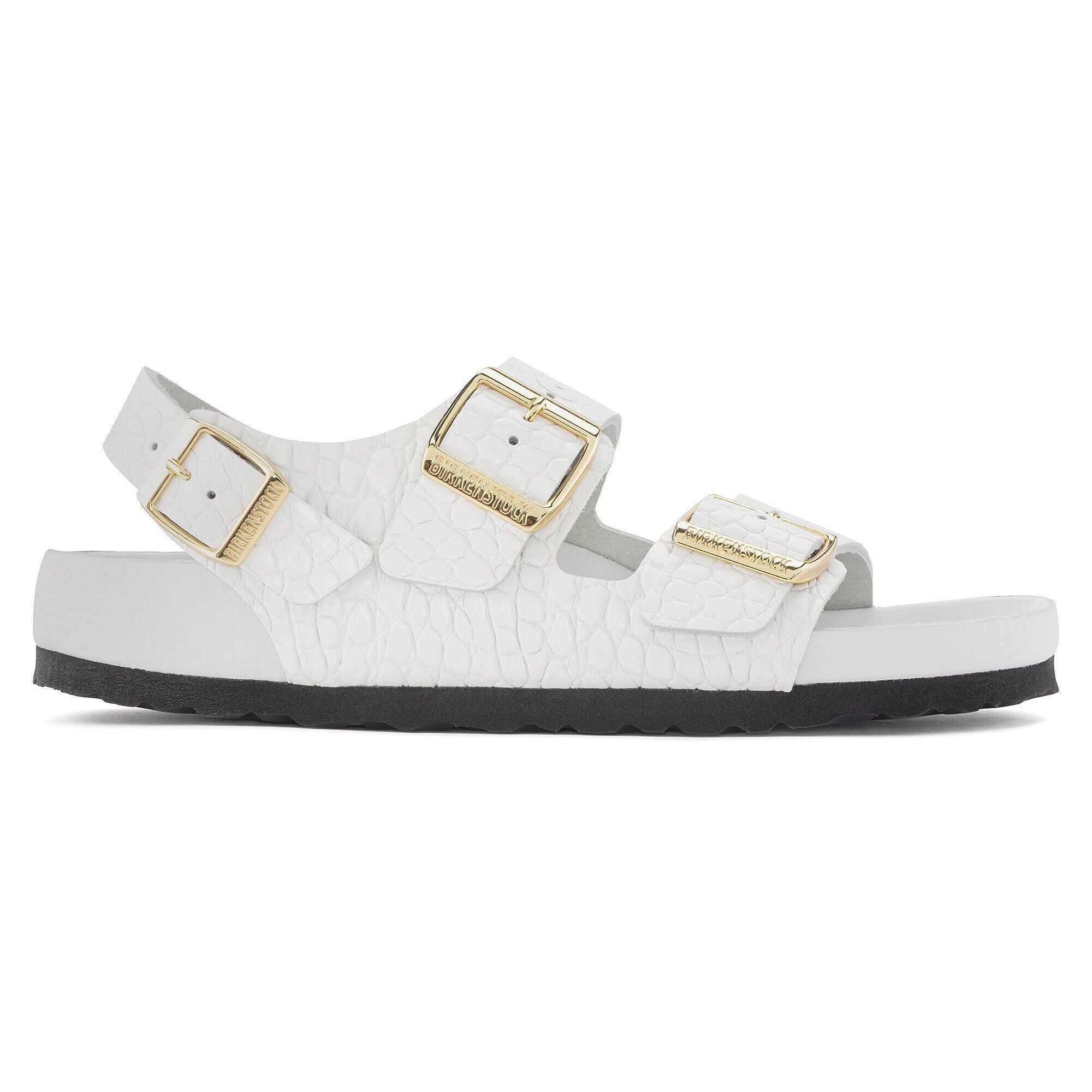 Milano Embossed Leather Emboss white
