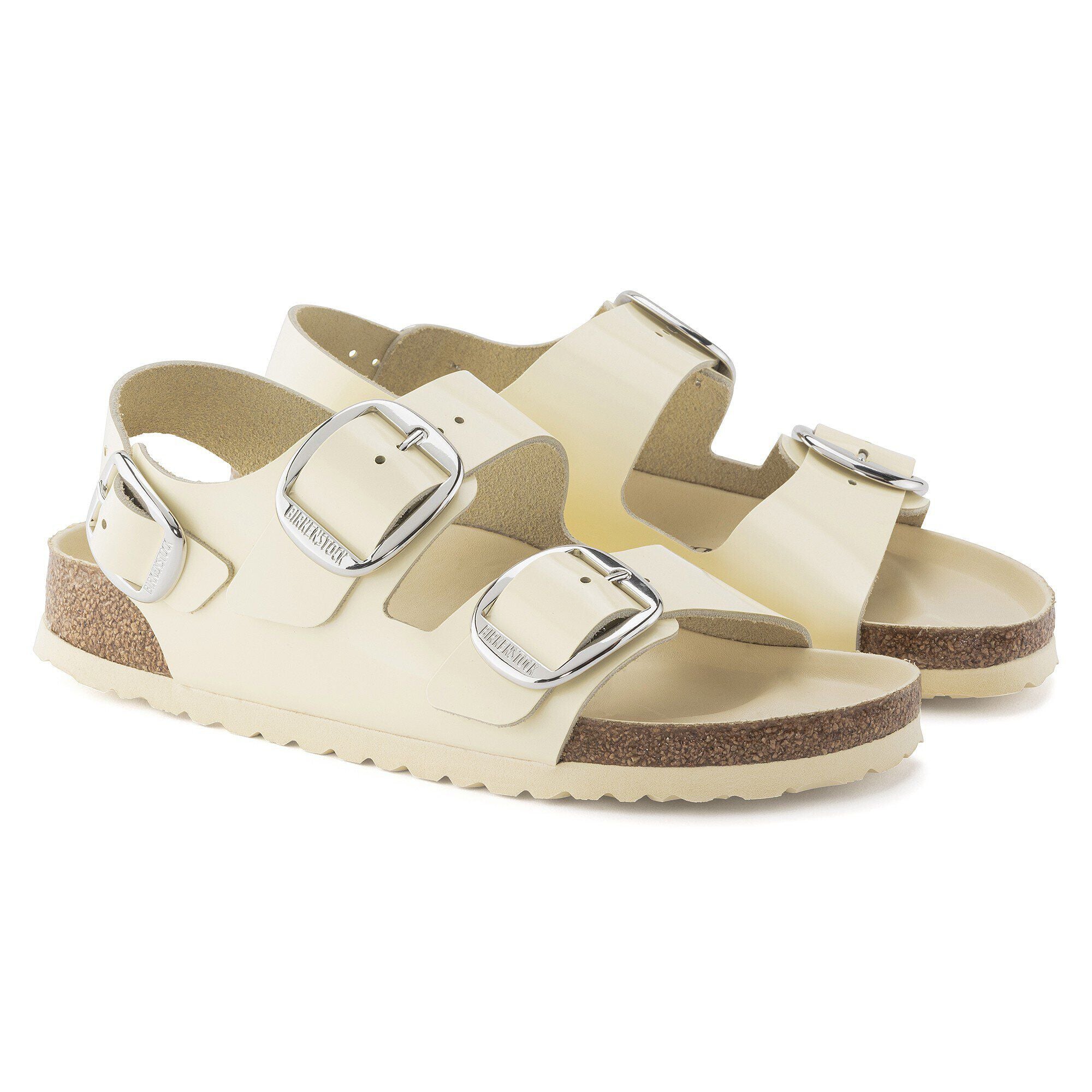 Milano Big Buckle Natural Leather Patent