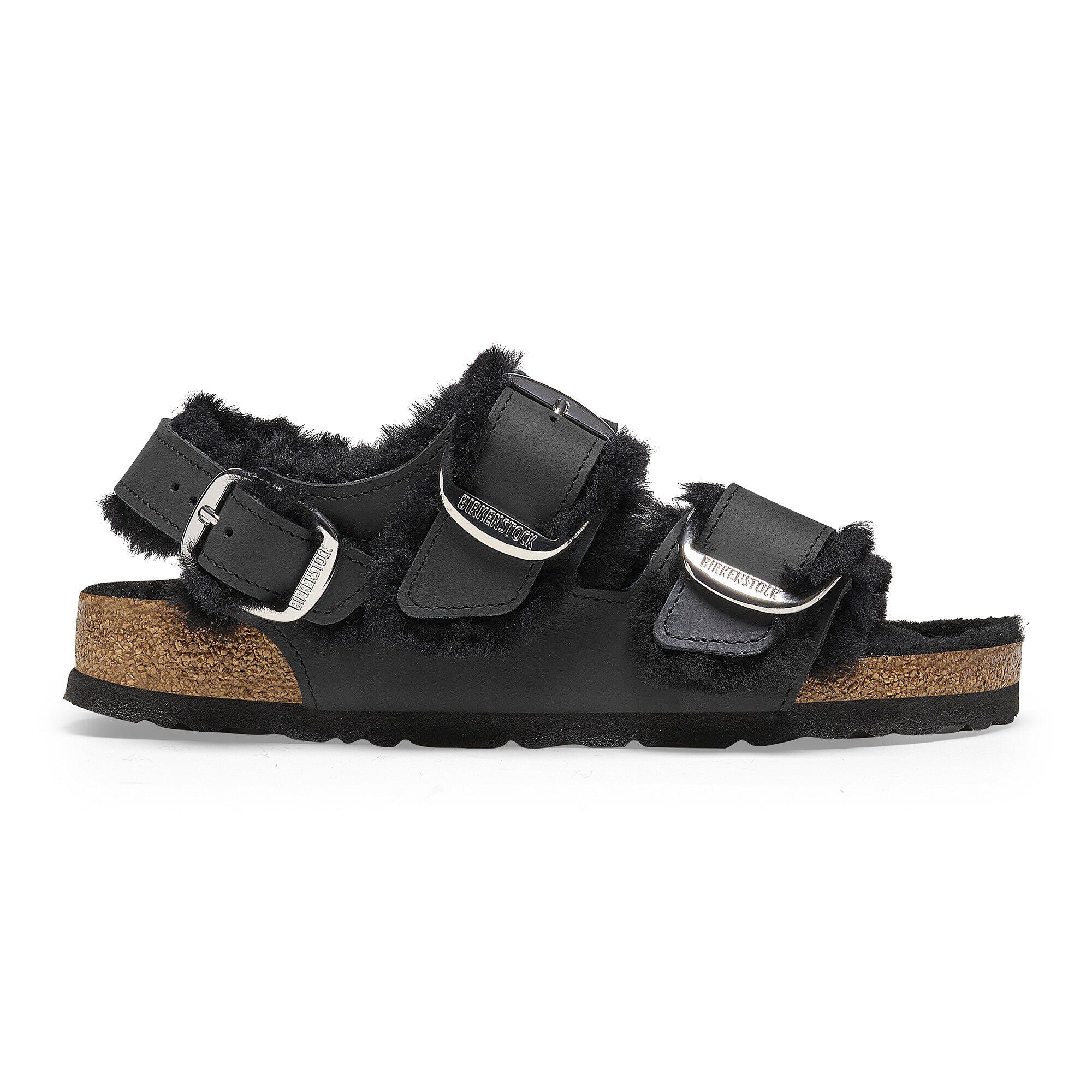 Milano Big Buckle Shearling Natural Leather Oiled