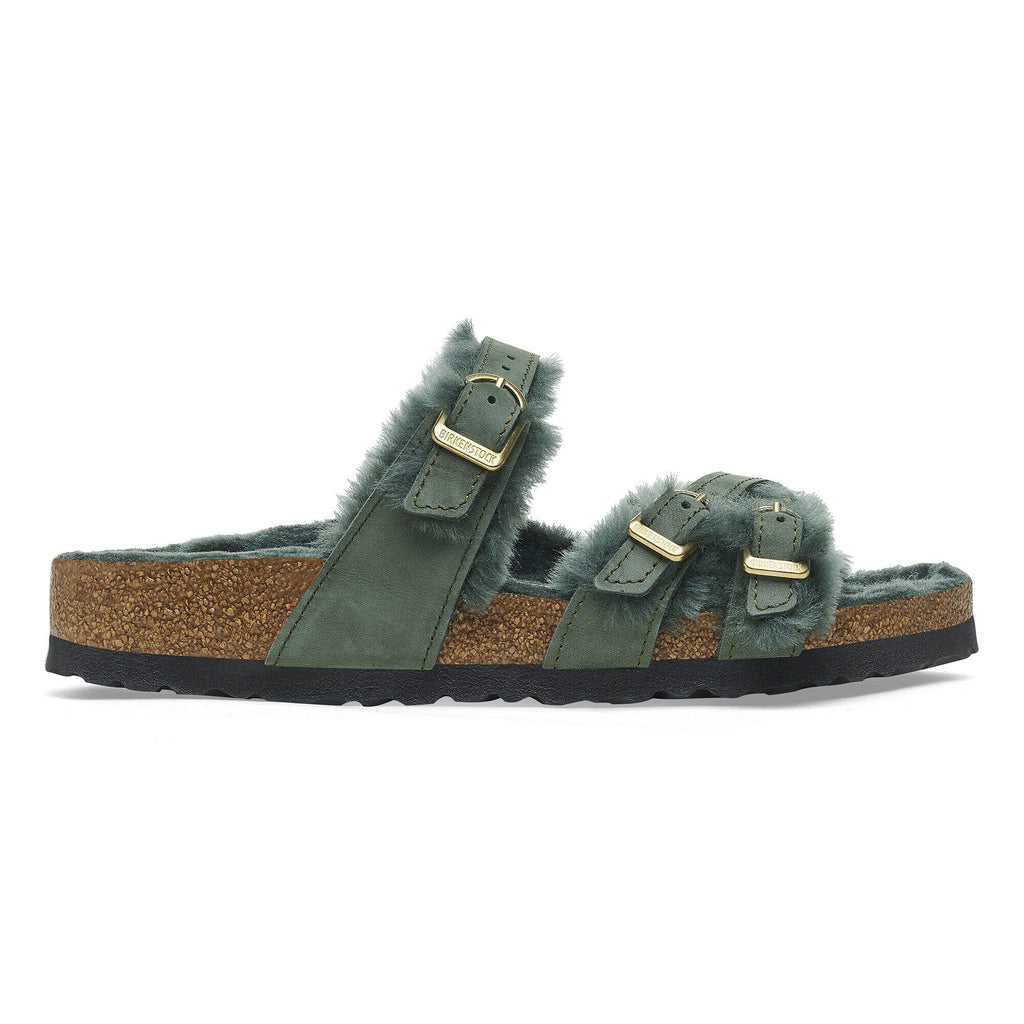 Franca Shearling Nubuck Leather Thyme