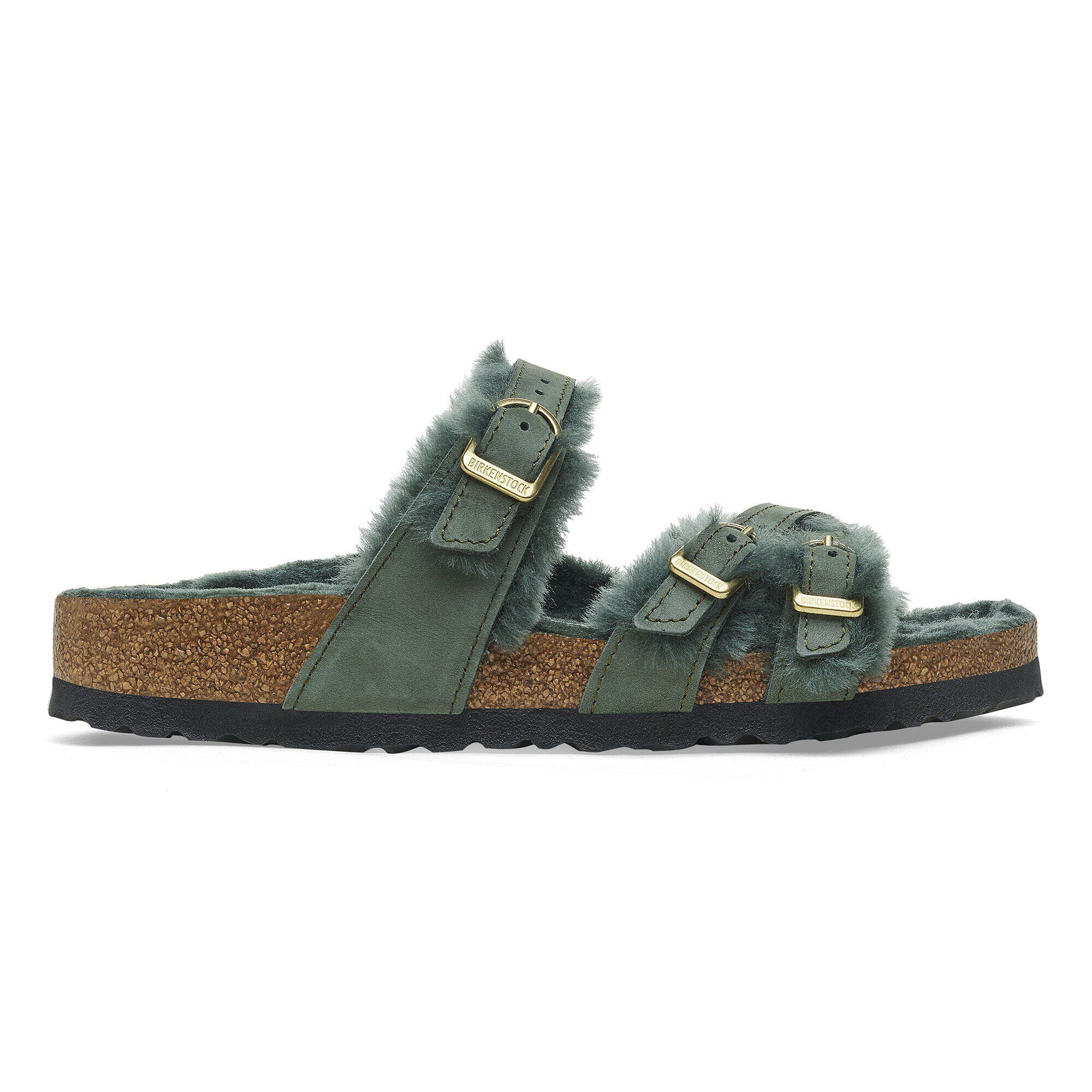 Franca Shearling Nubuck Leather Thyme