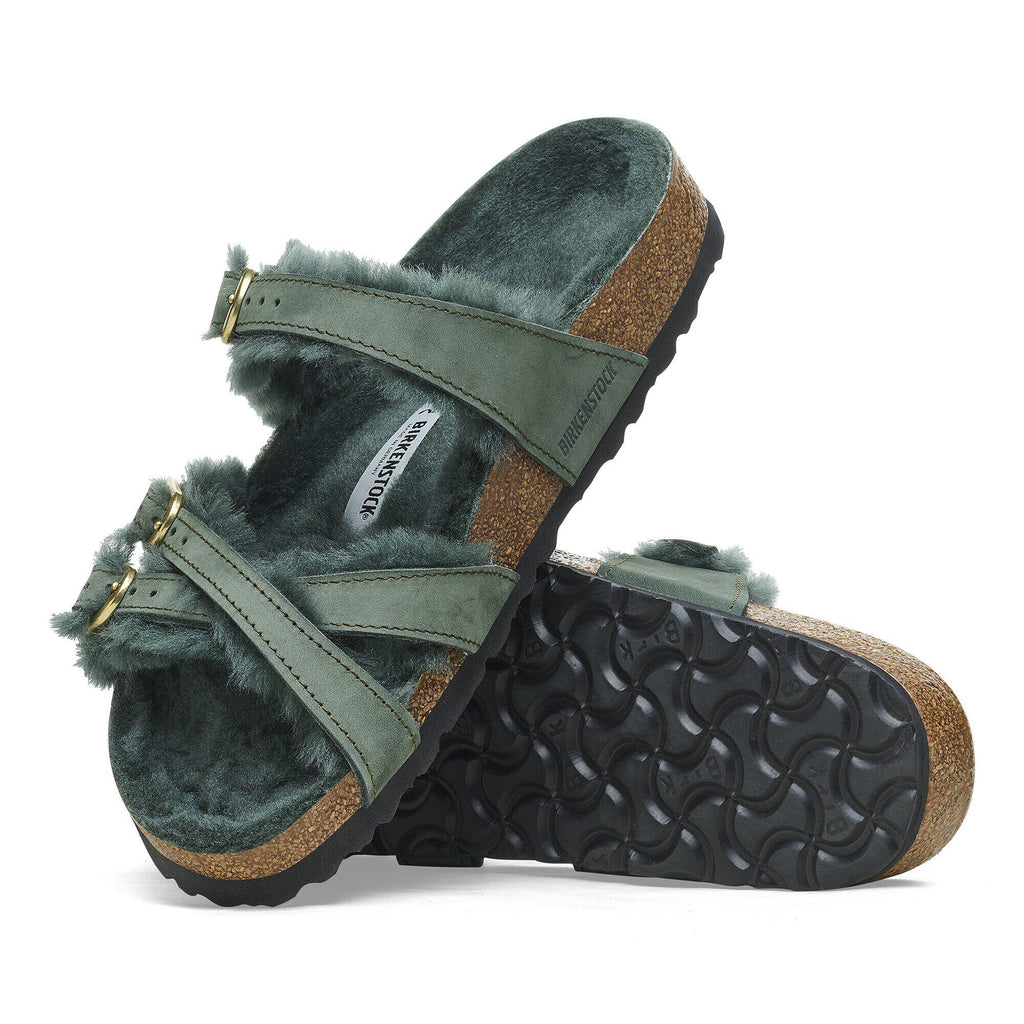 Franca Shearling Nubuck Leather Thyme