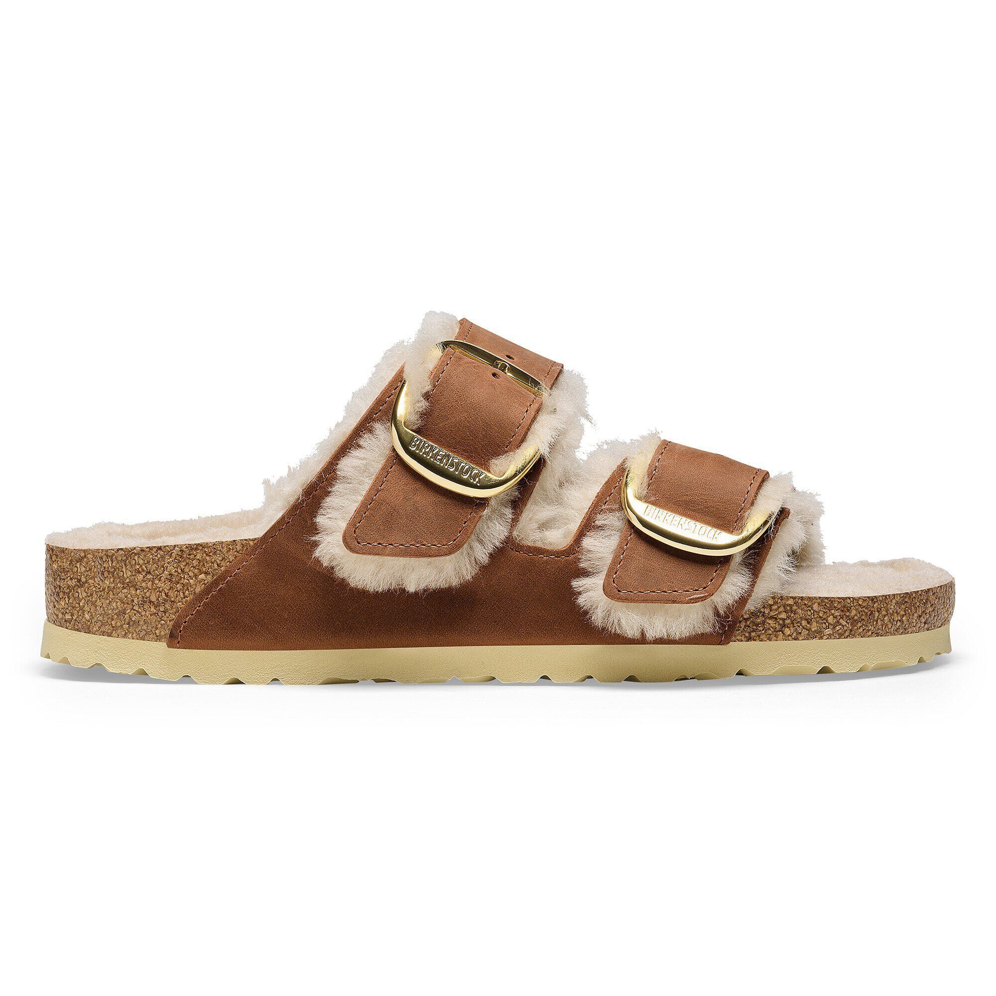 Arizona Big Buckle Shearling Natural Leather Oiled