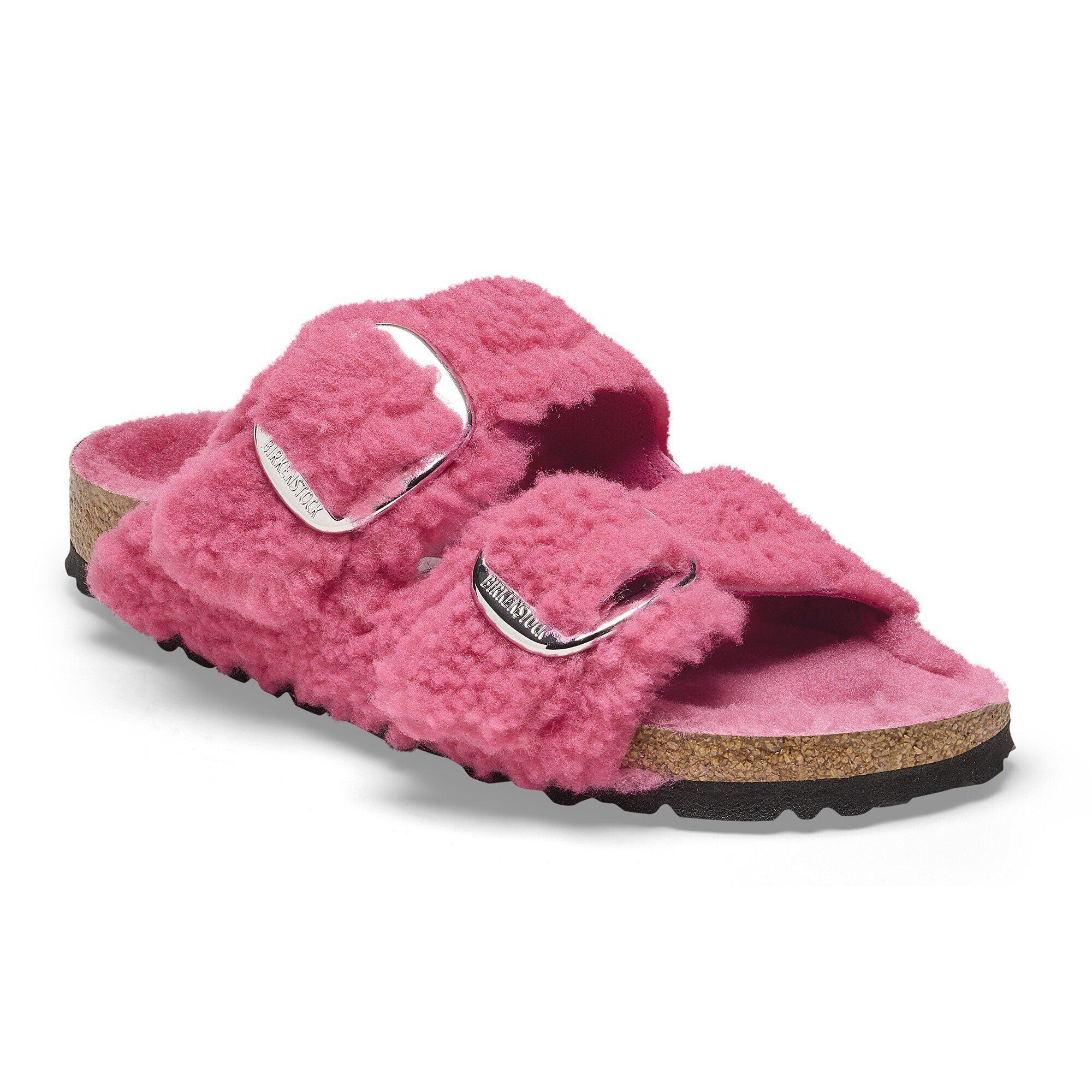 Arizona Big Buckle Shearling Fuchsia Tulip