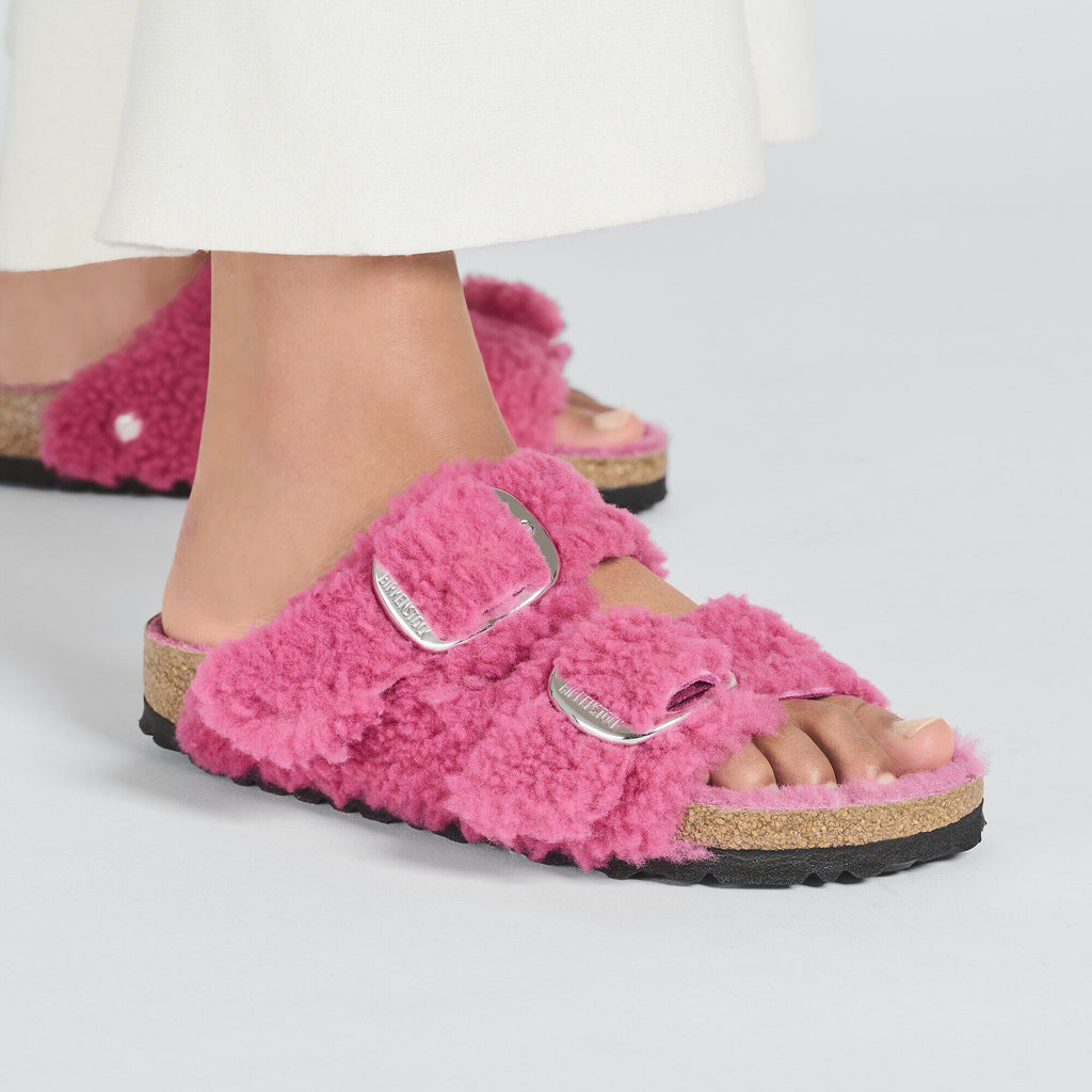 Arizona Big Buckle Shearling Fuchsia Tulip