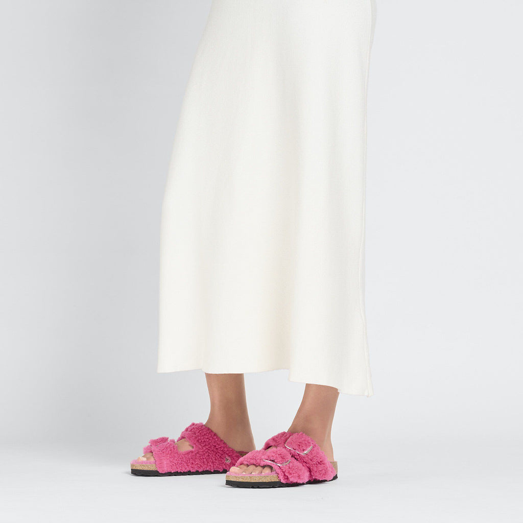 Arizona Big Buckle Shearling Fuchsia Tulip