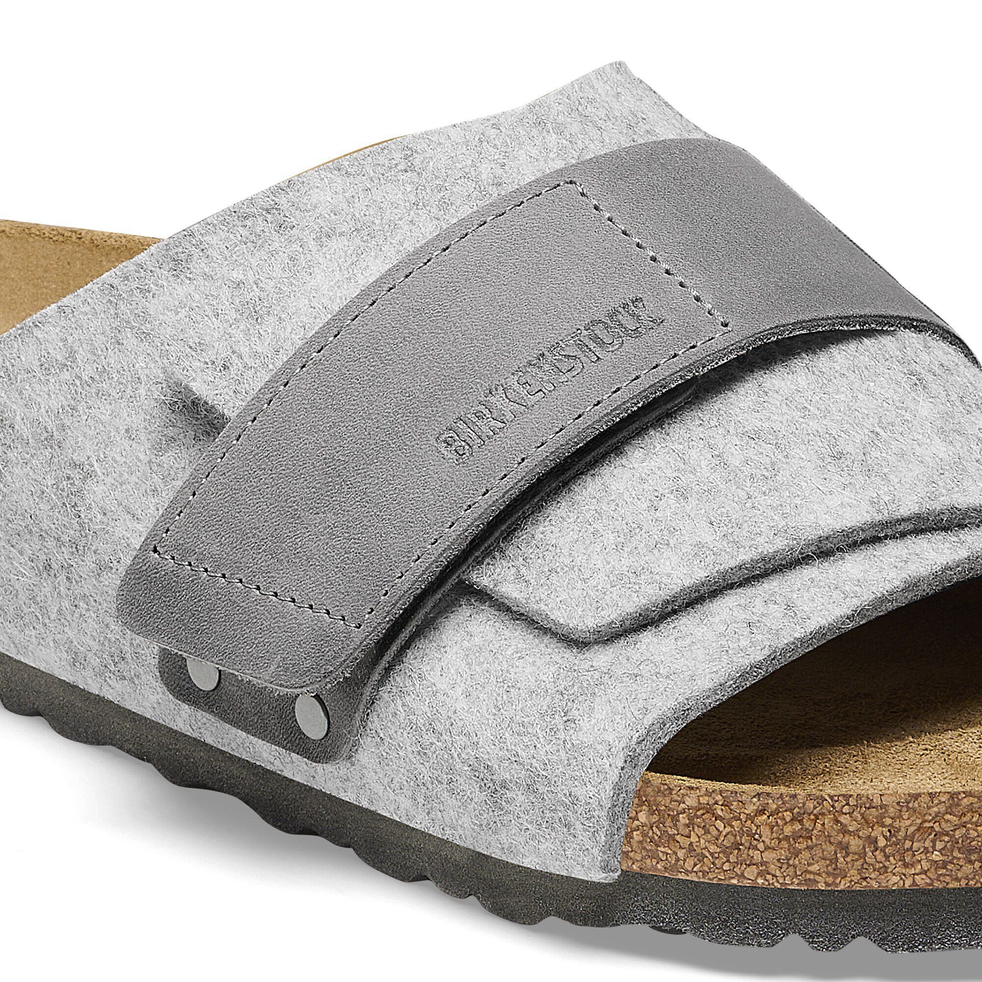 Kyoto Leather/Textile/Felt Light Gray