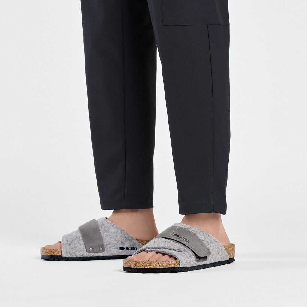 Kyoto Leather/Textile/Felt Light Gray