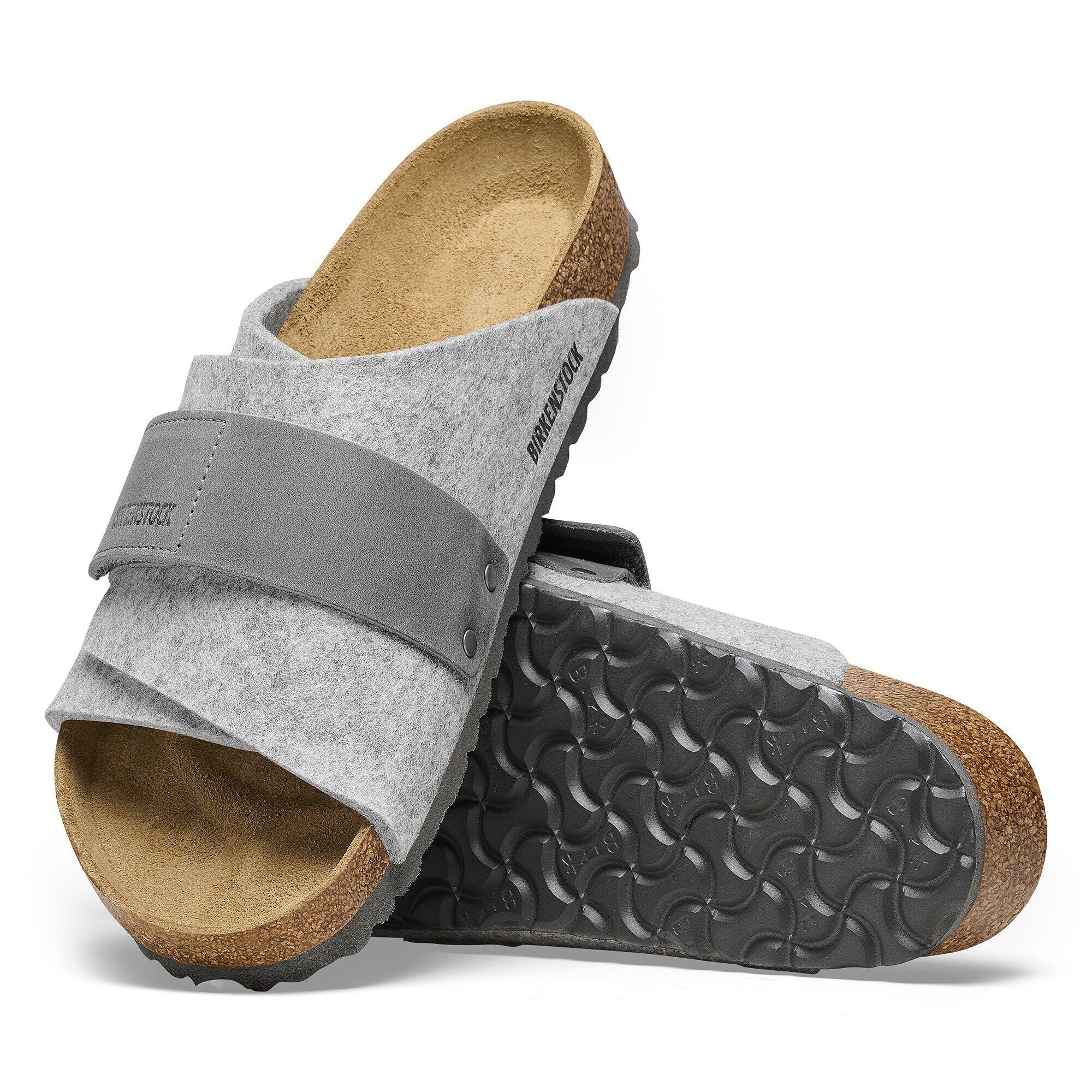 Kyoto Leather/Textile/Felt Light Gray