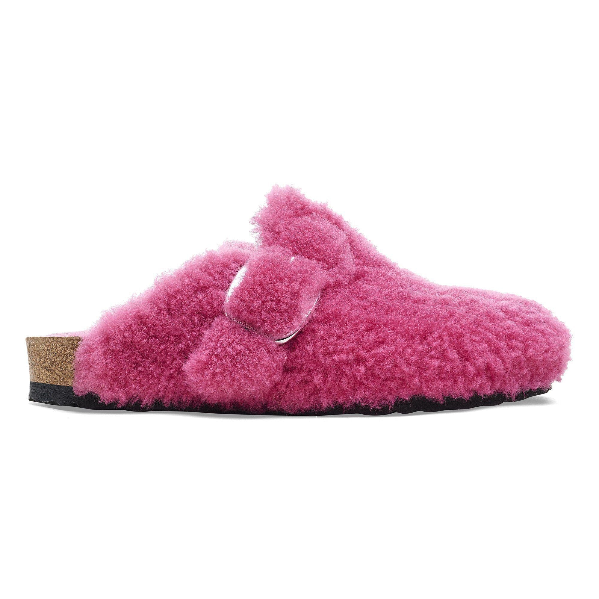 Boston Big Buckle Shearling Fuchsia Tulip