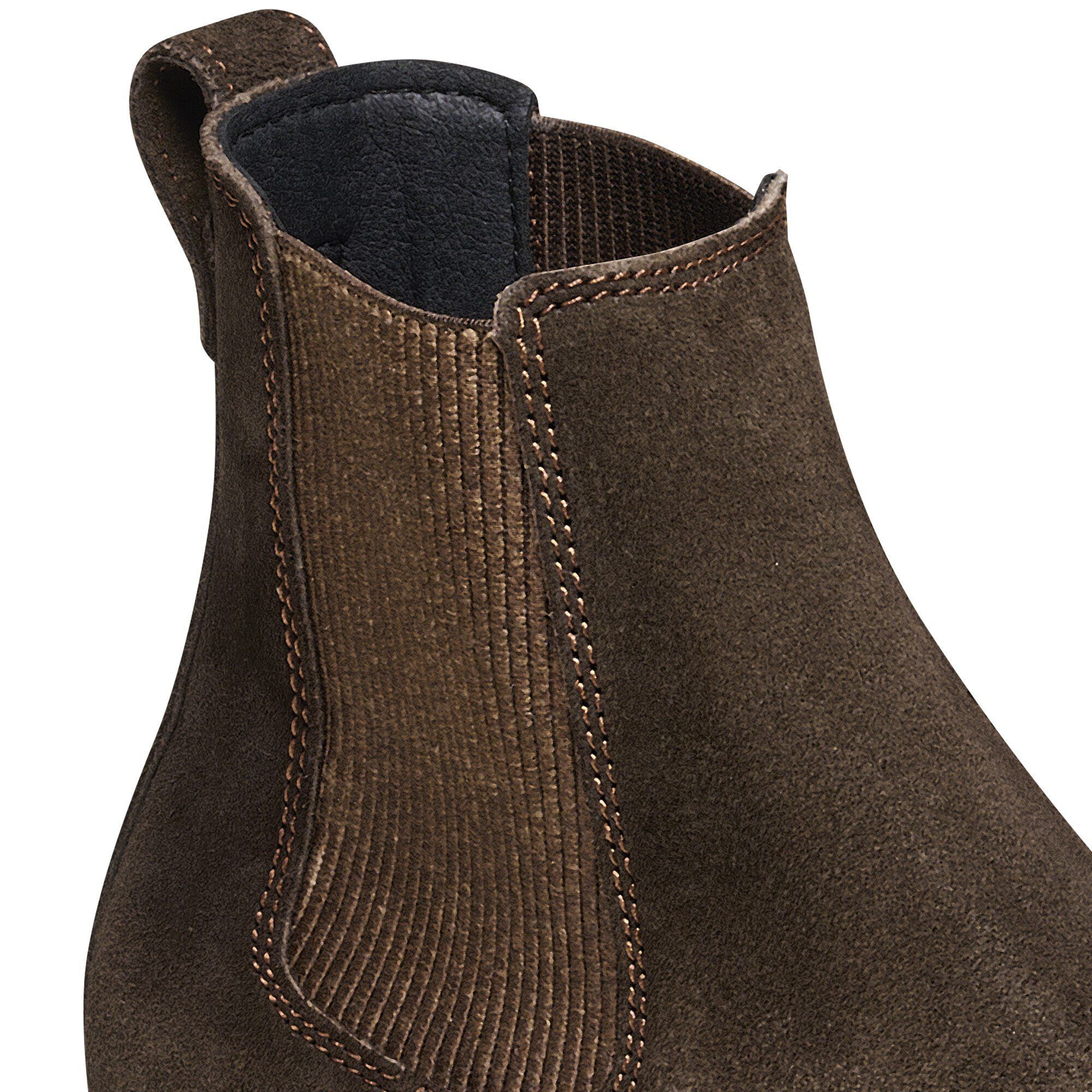 Highwood Slip On Women Suede Leather Mocha