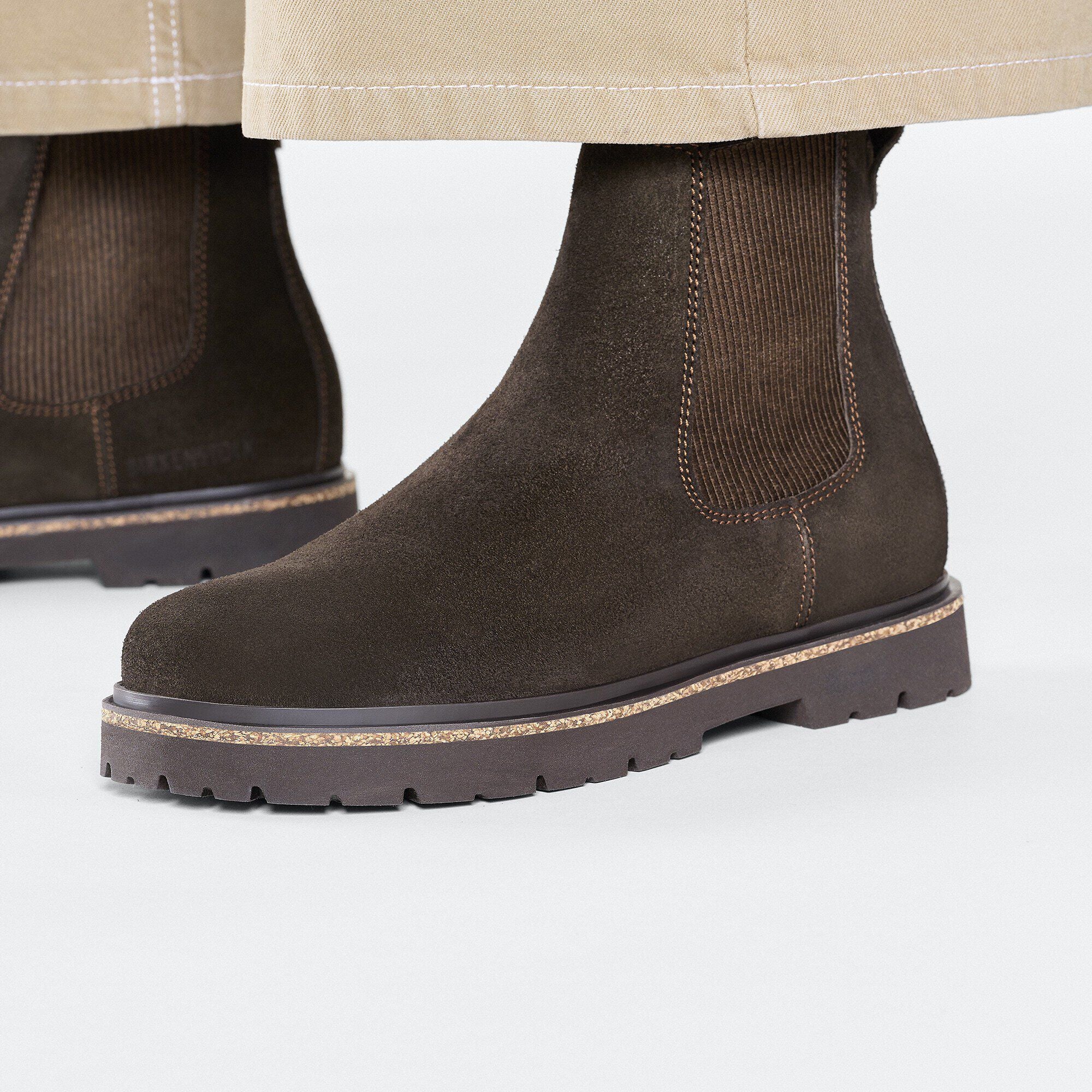 Highwood Slip On Women Suede Leather Mocha