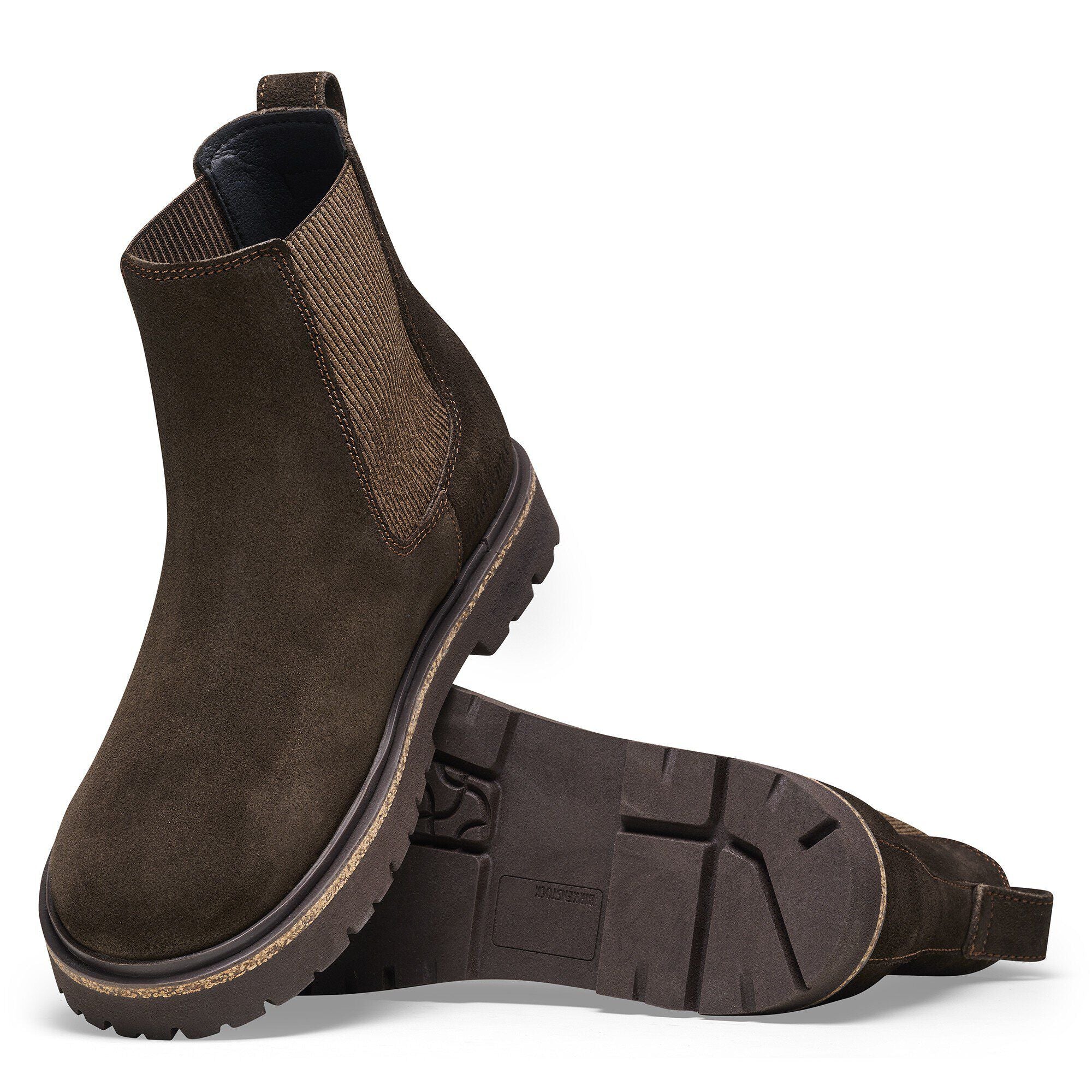Highwood Slip On Women Suede Leather Mocha