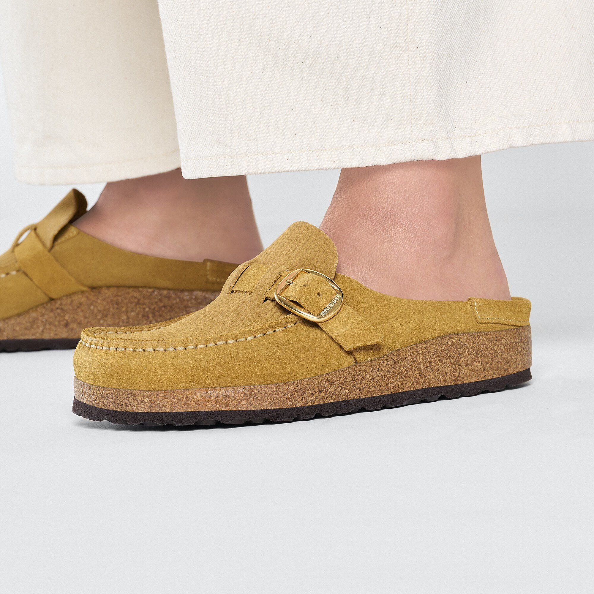 Buckley Suede Embossed Corduroy Cork Brown