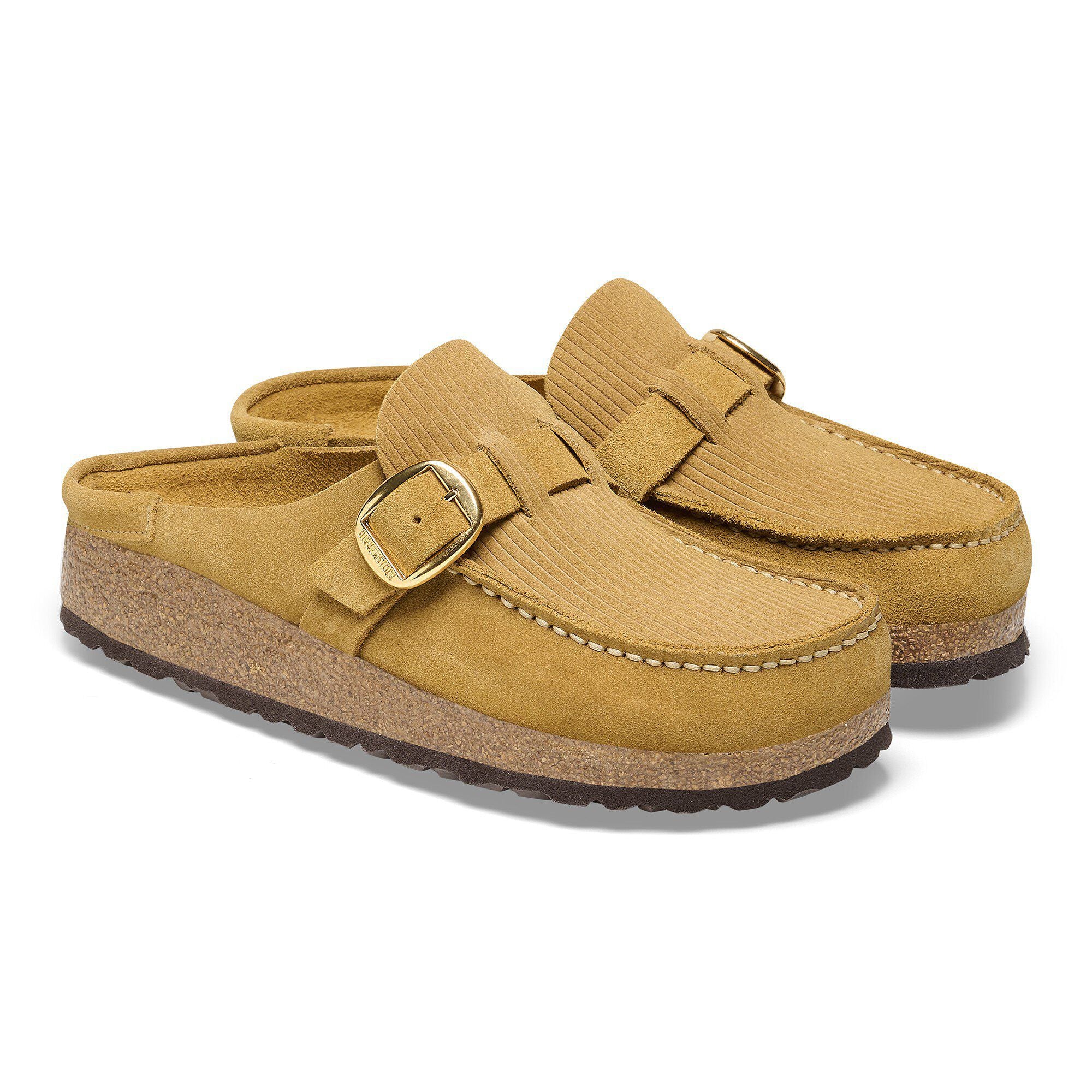Buckley Suede Embossed Corduroy Cork Brown