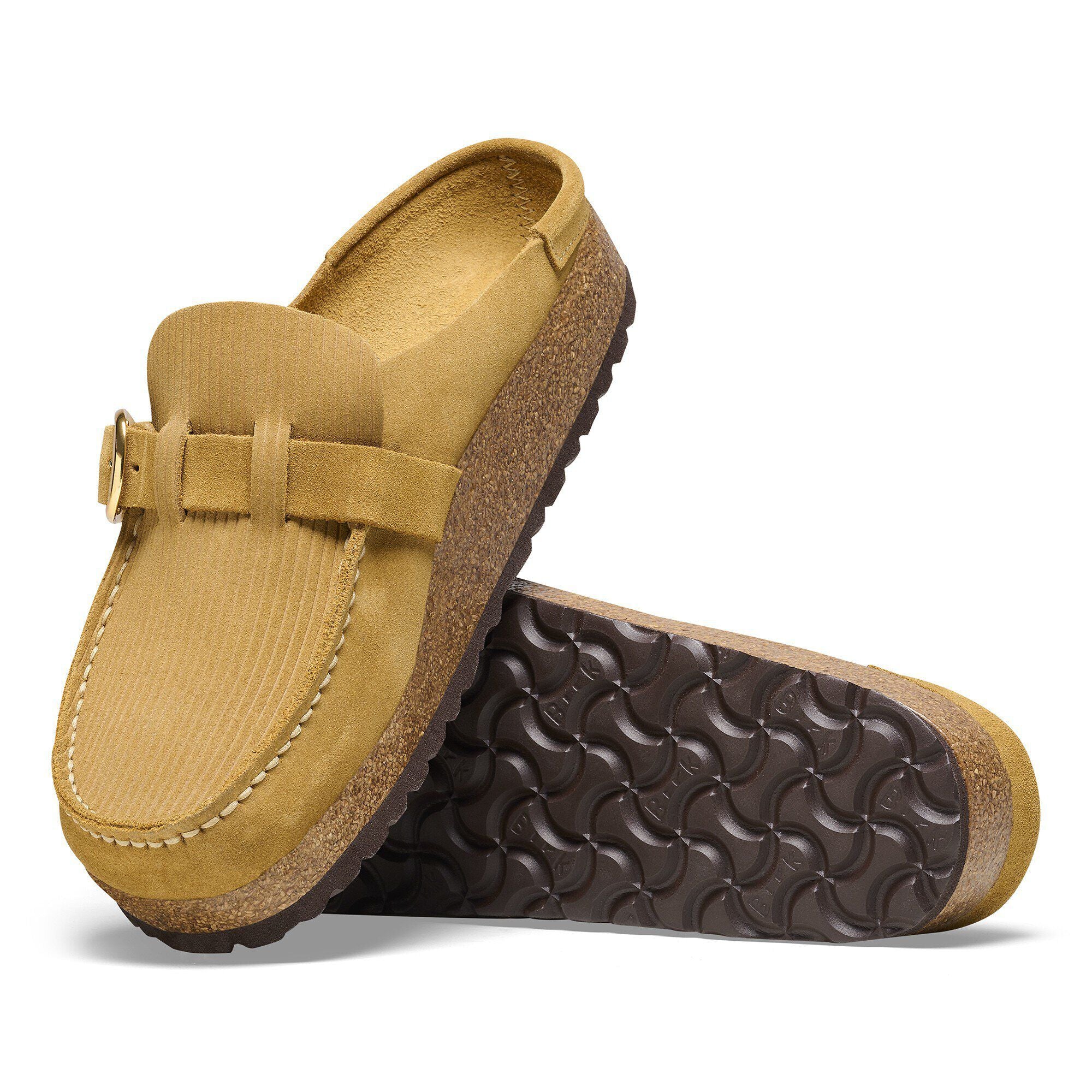 Buckley Suede Embossed Corduroy Cork Brown