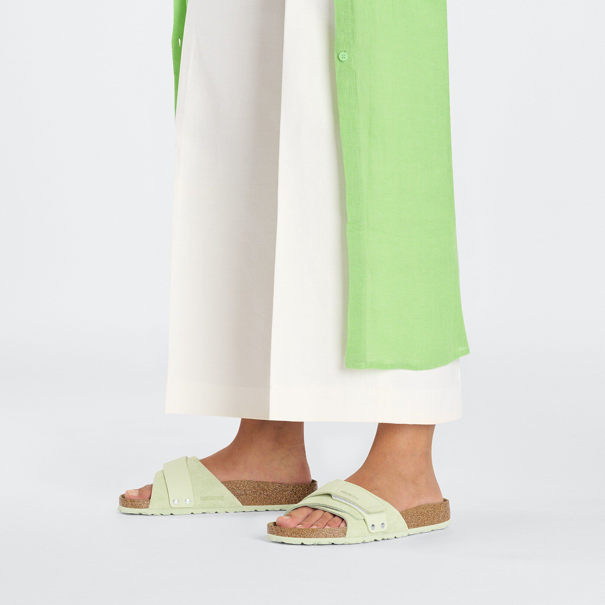 Oita Nubuck-Suede Leather Faded Lime