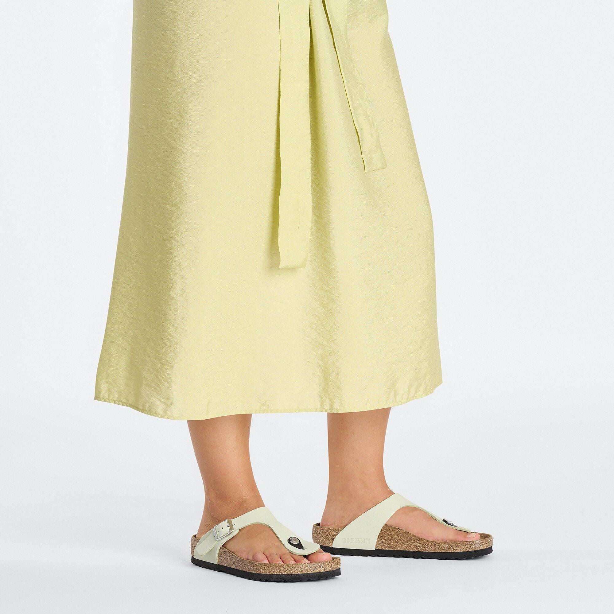 Gizeh Nubuck Leather Faded Lime