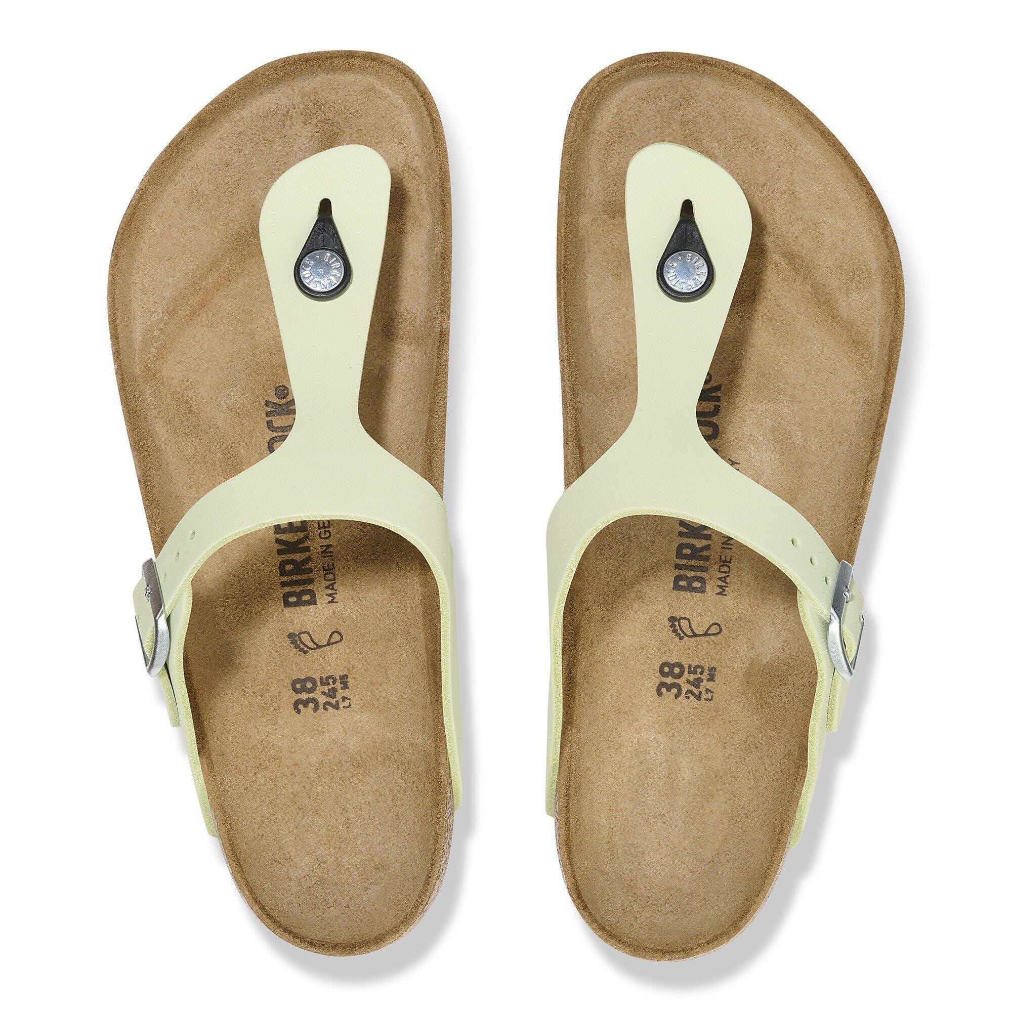 Gizeh Nubuck Leather Faded Lime