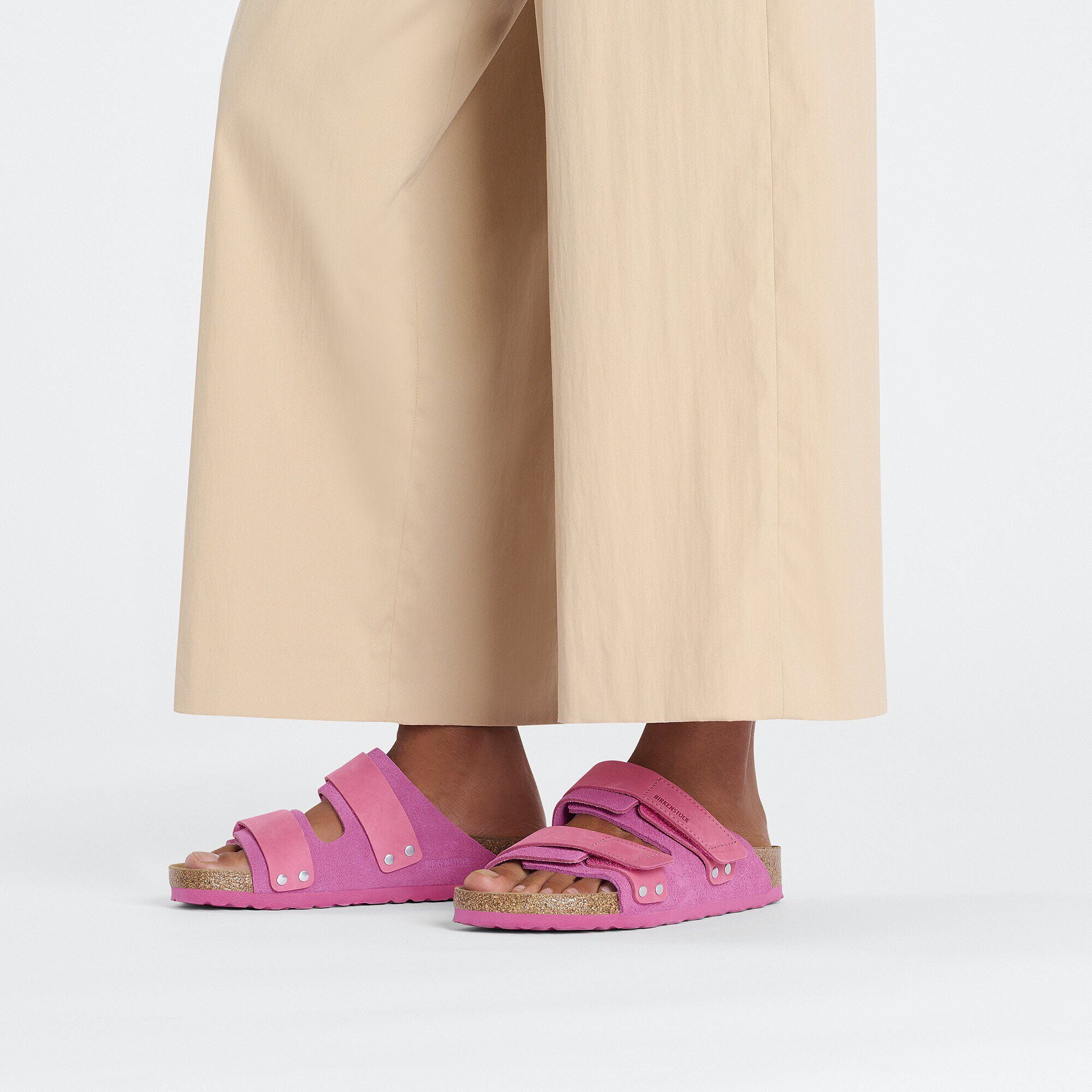 Uji Nubuck-Suede Leather Fuchsia Tulip