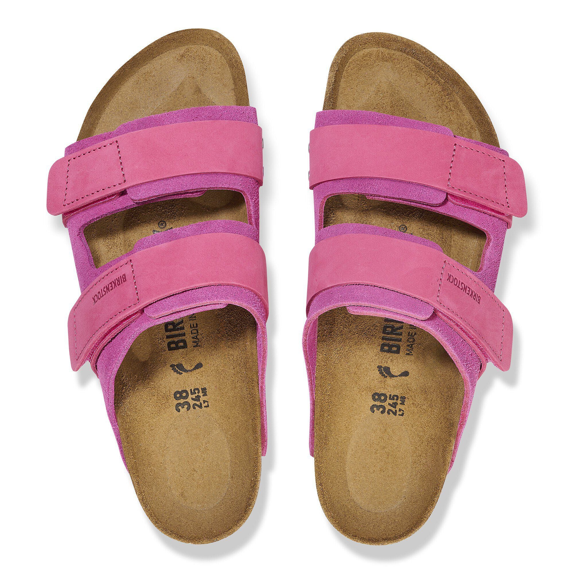 Uji Nubuck-Suede Leather Fuchsia Tulip