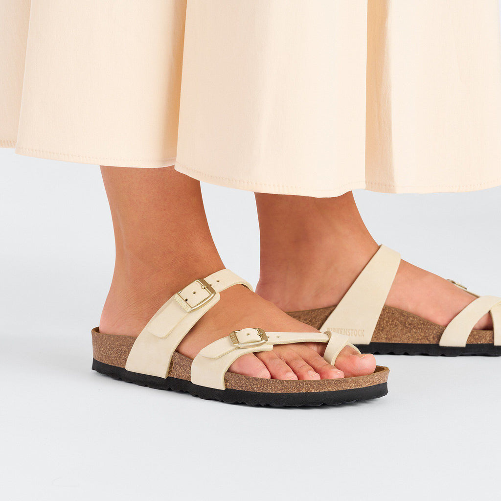 Mayari Nubuck Leather Ecru