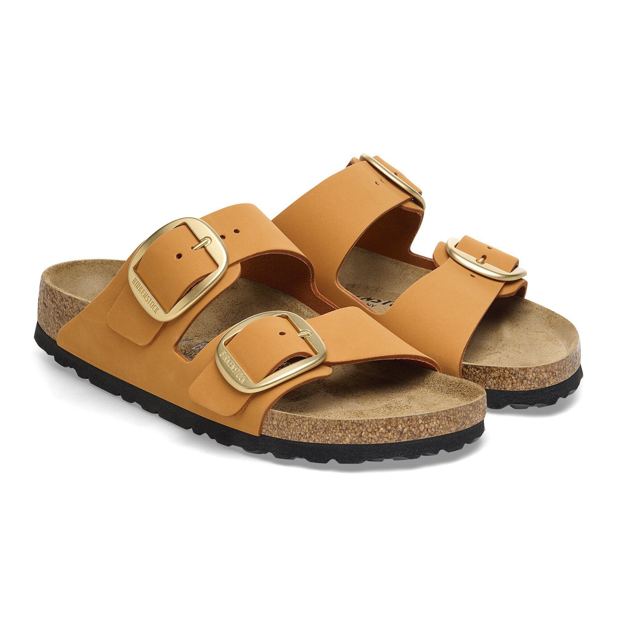Arizona Big Buckle Nubuck Leather Burnt Orange
