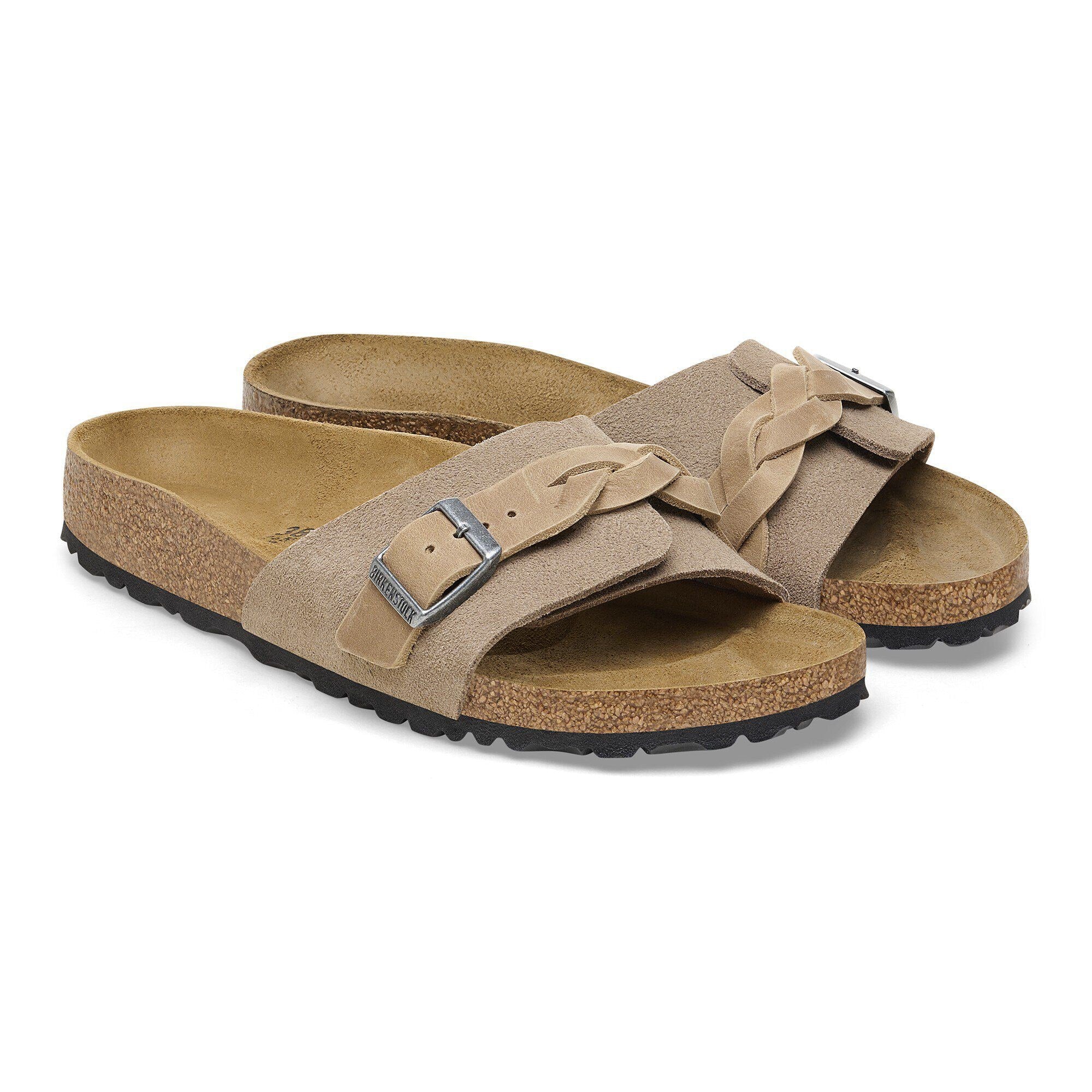 Oita Braided Suede Leather Taupe