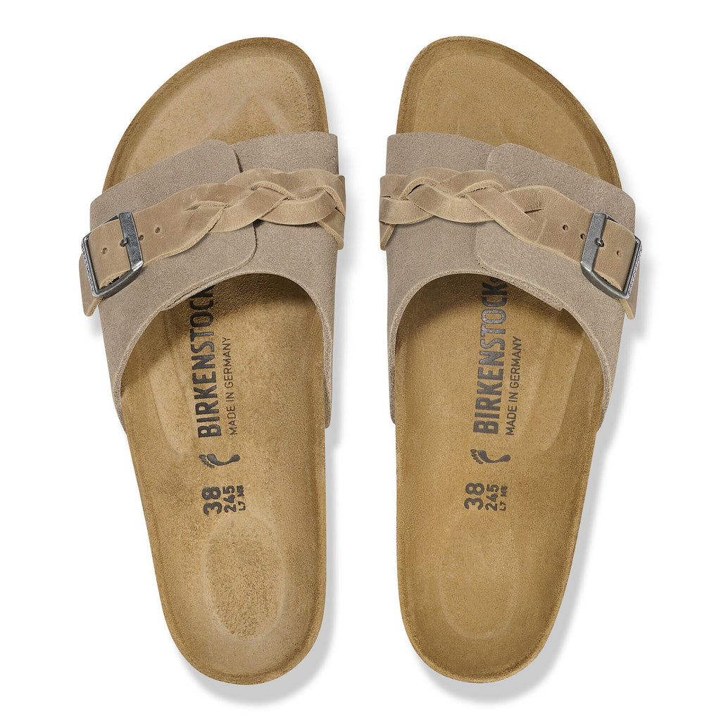 Oita Braided Suede Leather Taupe