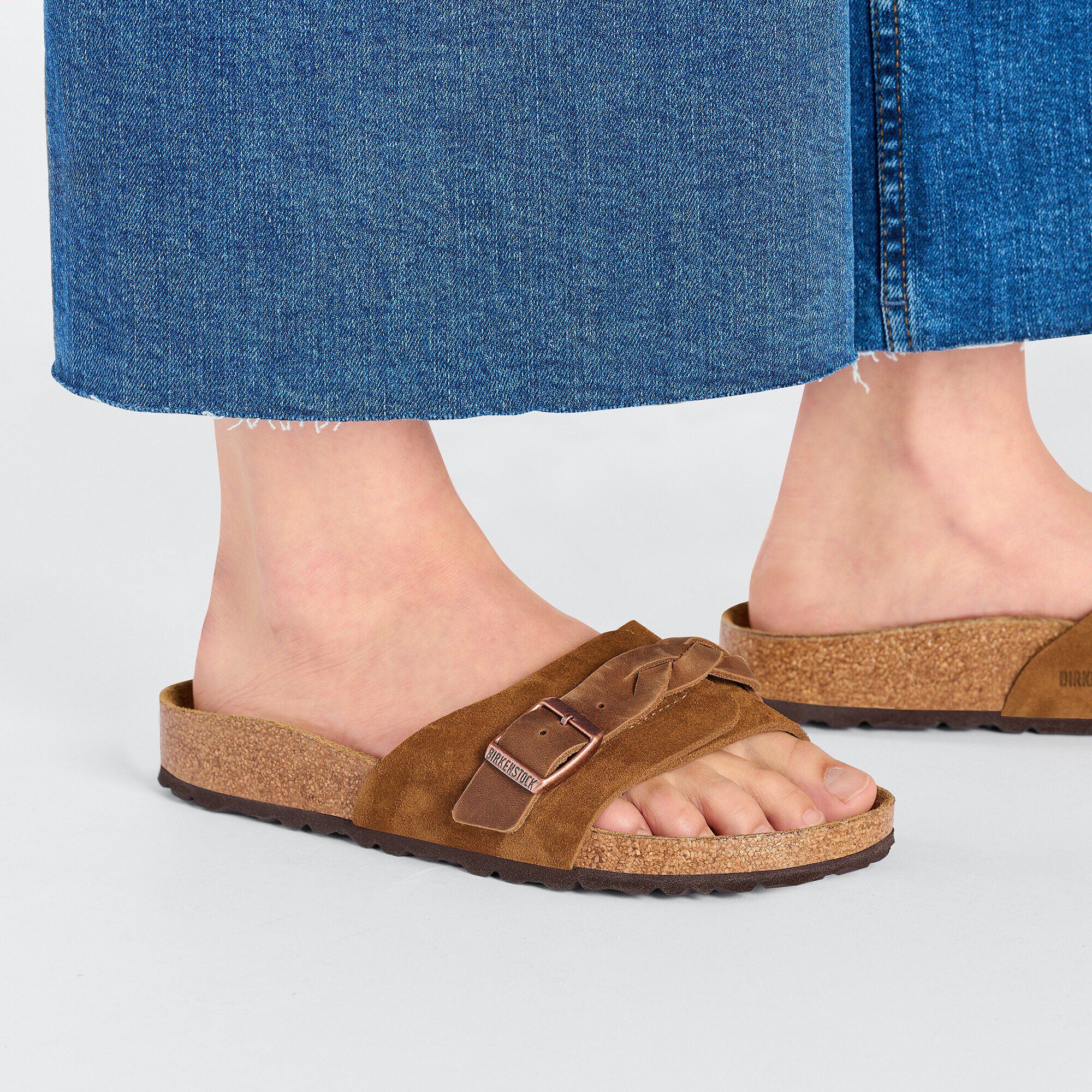 Oita Braided Suede Leather Mink