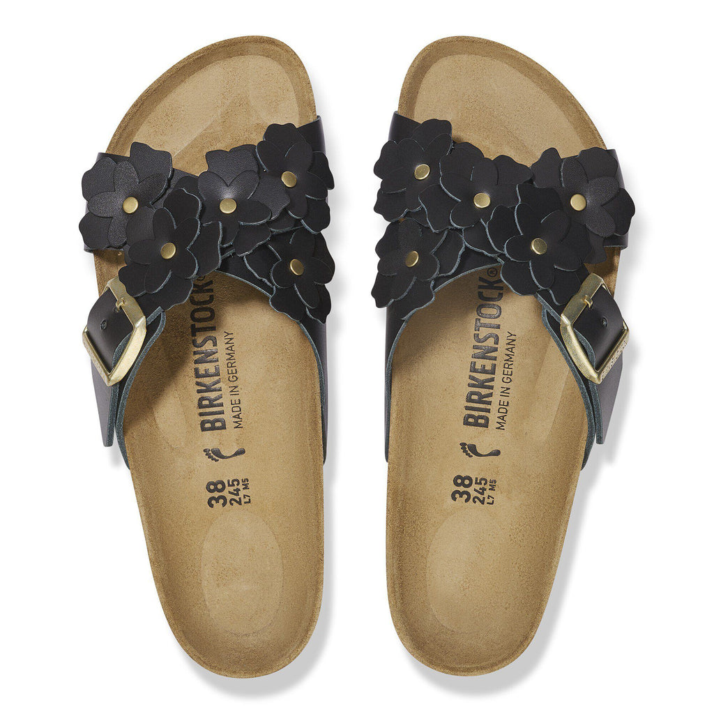 Siena Flower Embellishment Natural Leather