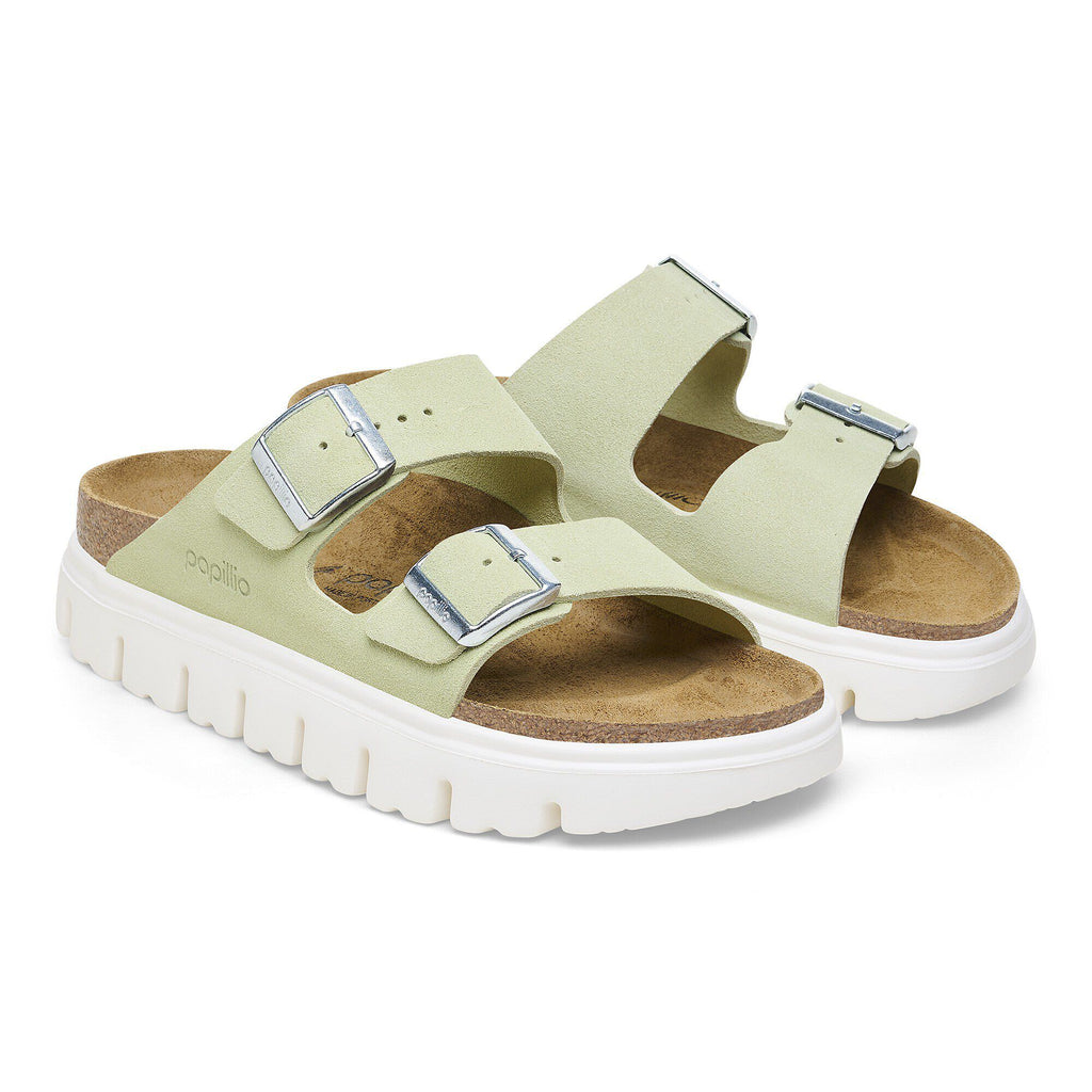 Arizona Chunky Suede Leather Faded Lime