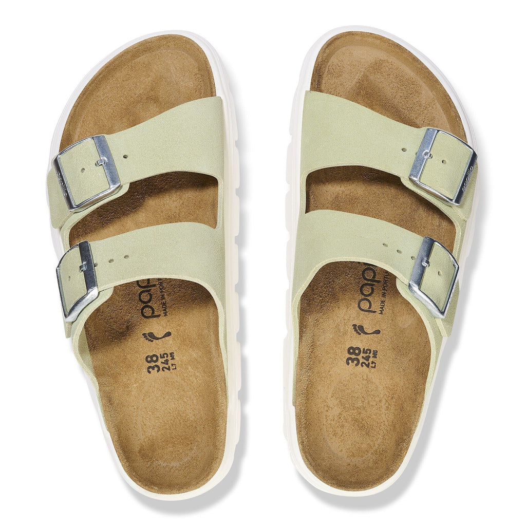 Arizona Chunky Suede Leather Faded Lime