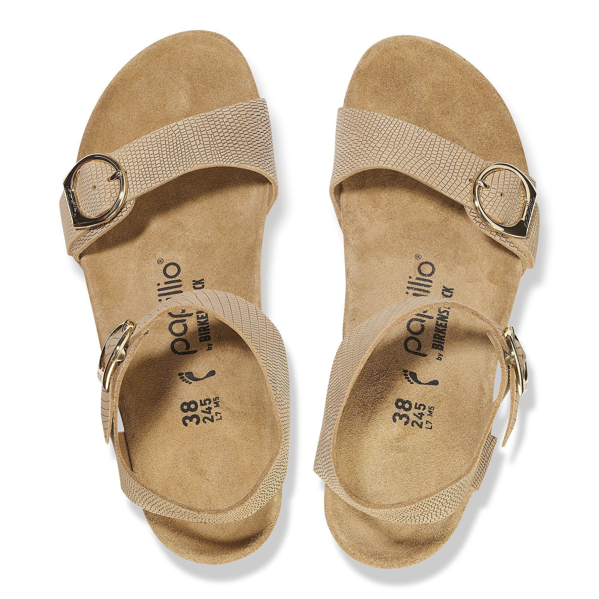 Soley Embossed Leather Sandcastle