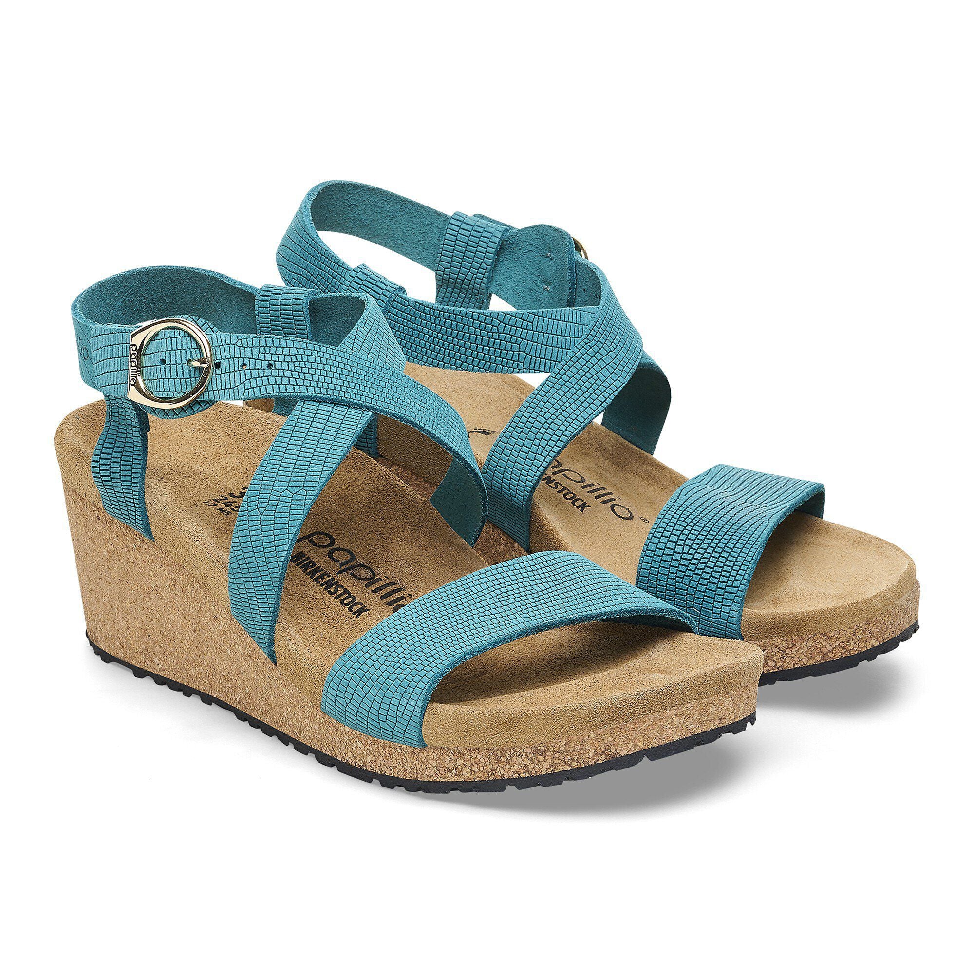 Sibyl Ring-Buckle Nubuck Leather Embossed