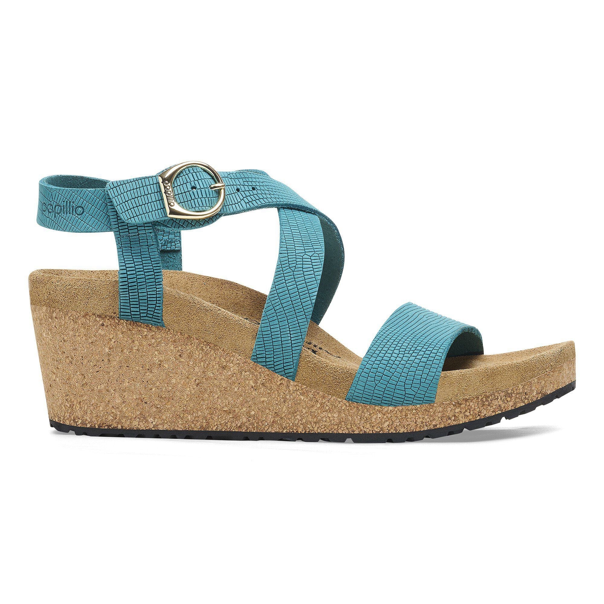 Sibyl Ring-Buckle Nubuck Leather Embossed