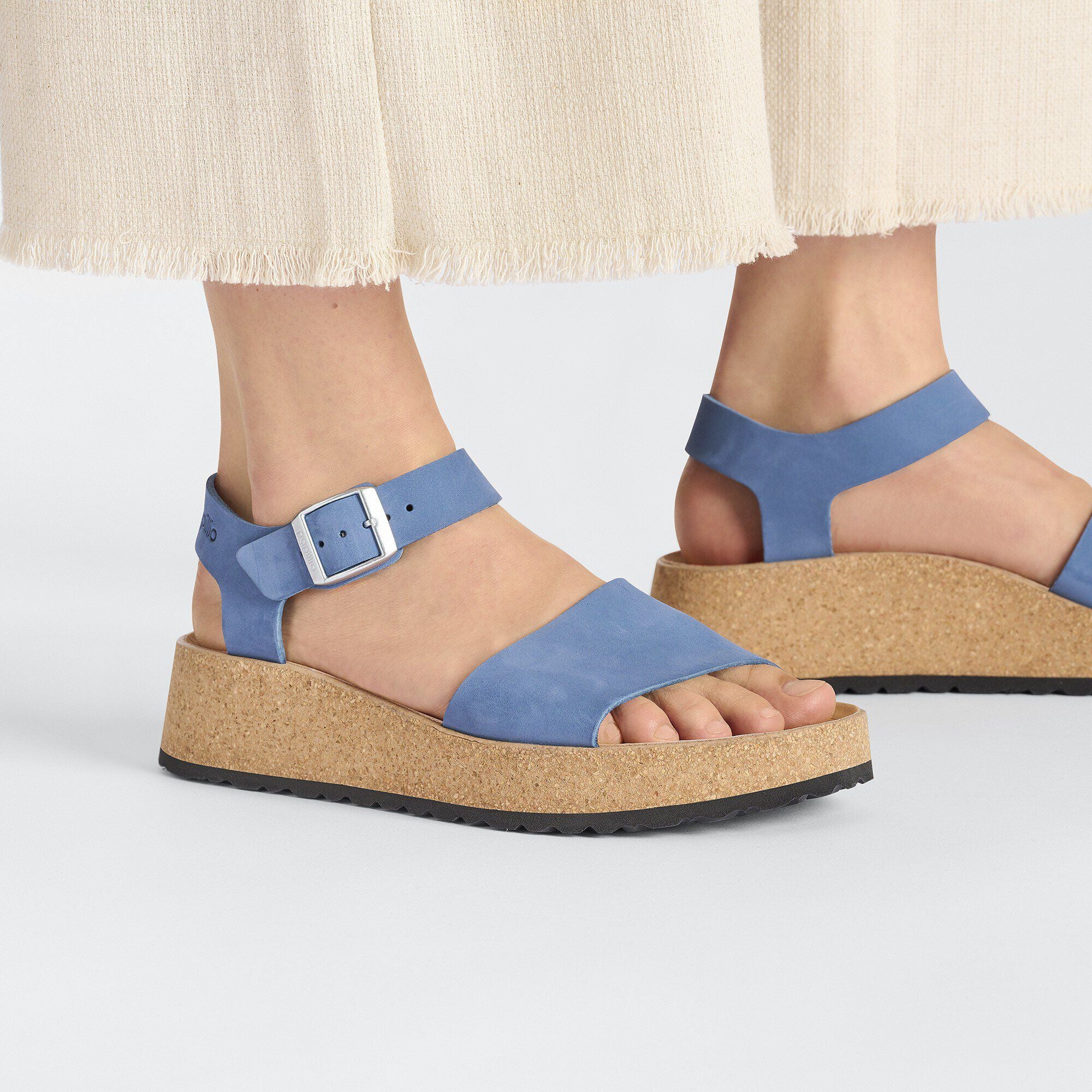 Glenda Nubuck Leather Elemental Blue