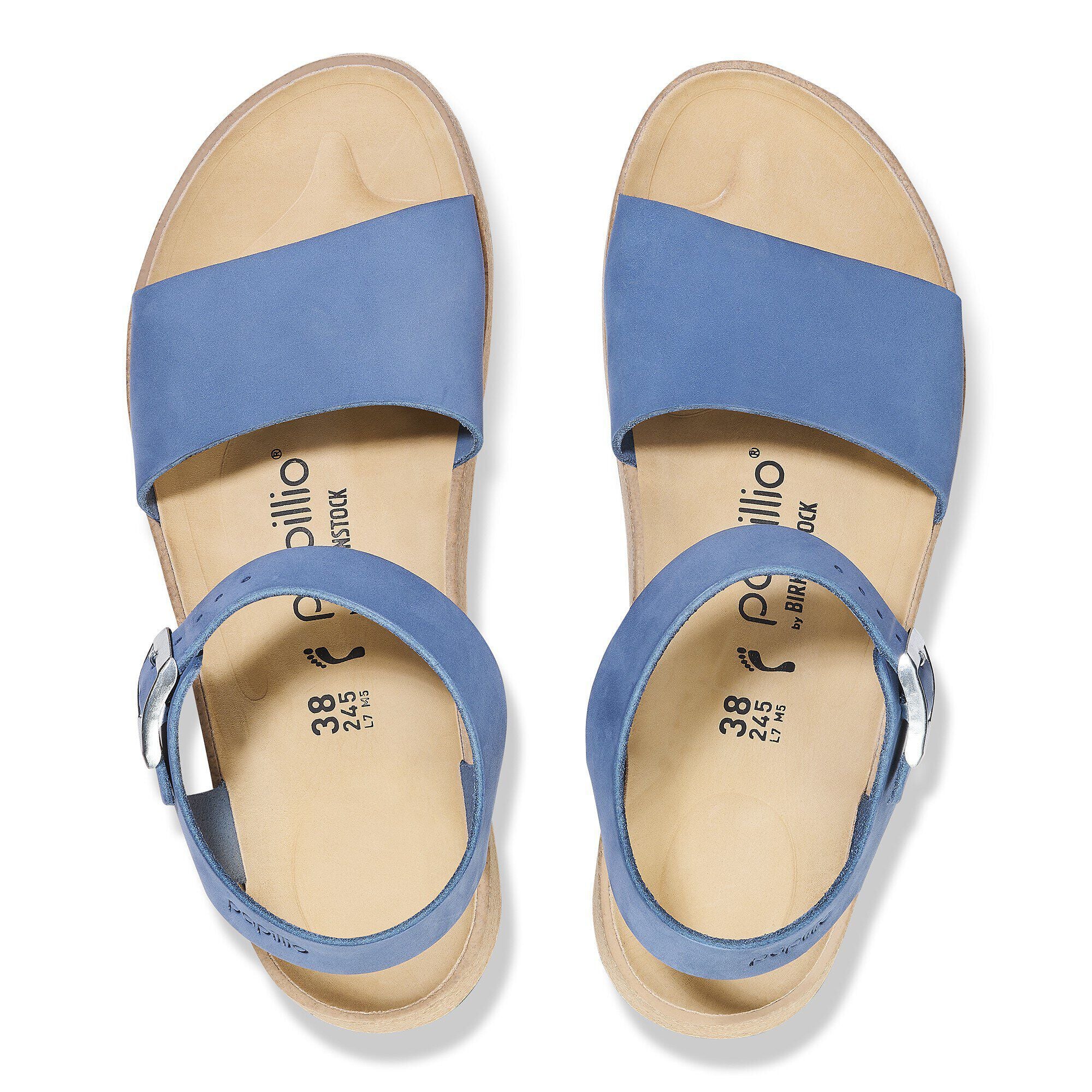 Glenda Nubuck Leather Elemental Blue