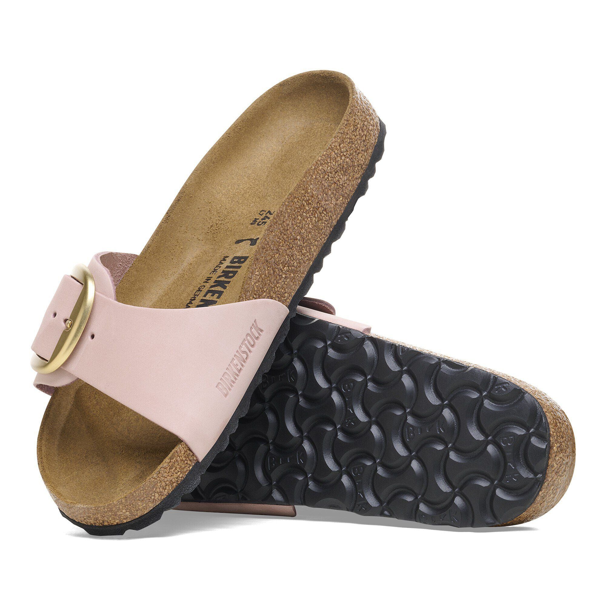 Madrid Big Buckle Nubuck Leather
