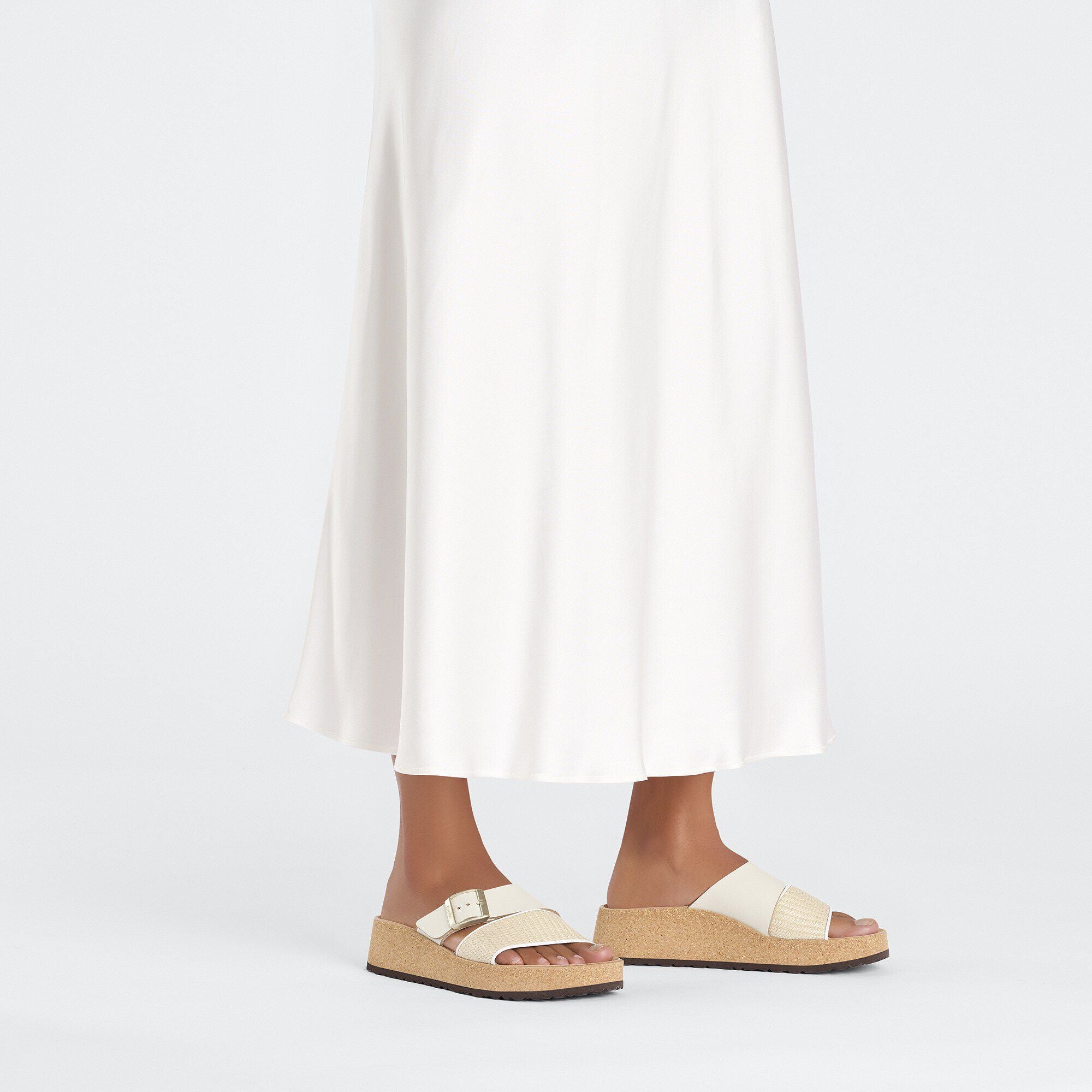 Almina Raffia Natural Leather/Synthetics