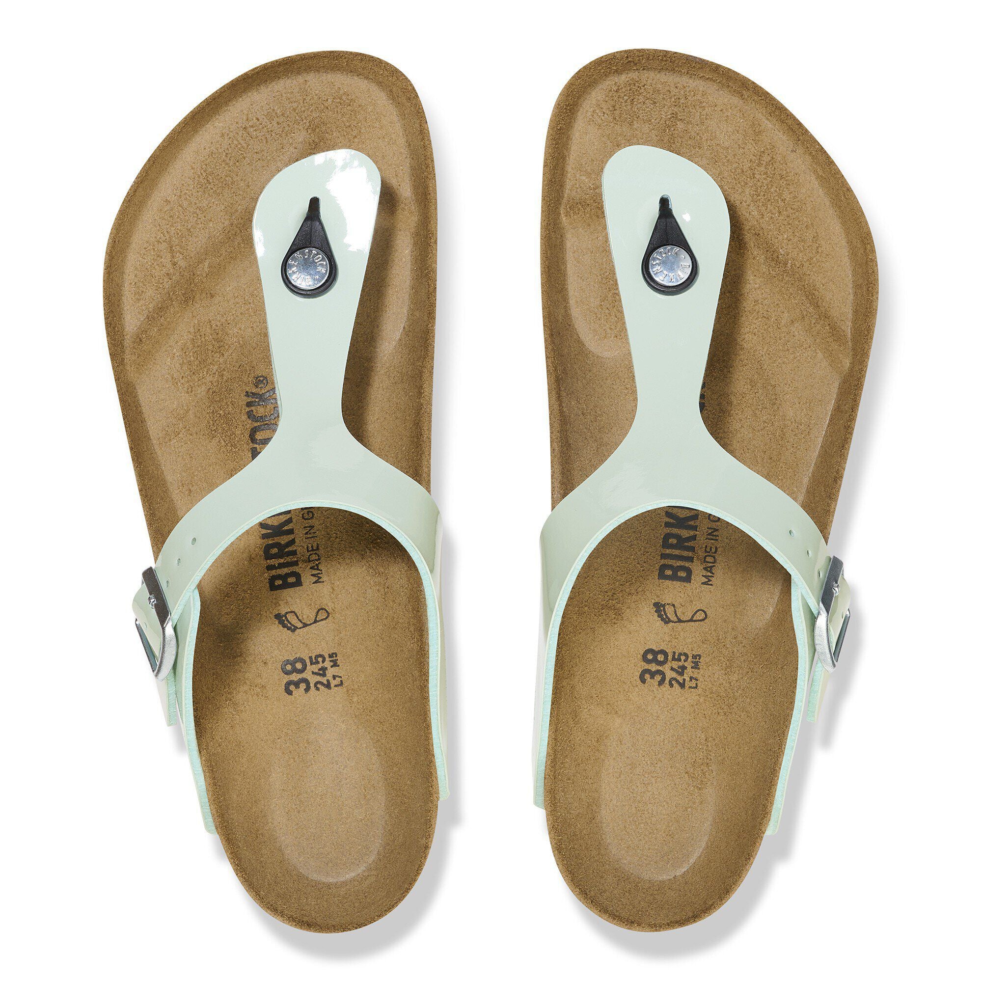 Gizeh Birko-Flor Patent Patent Surf Green