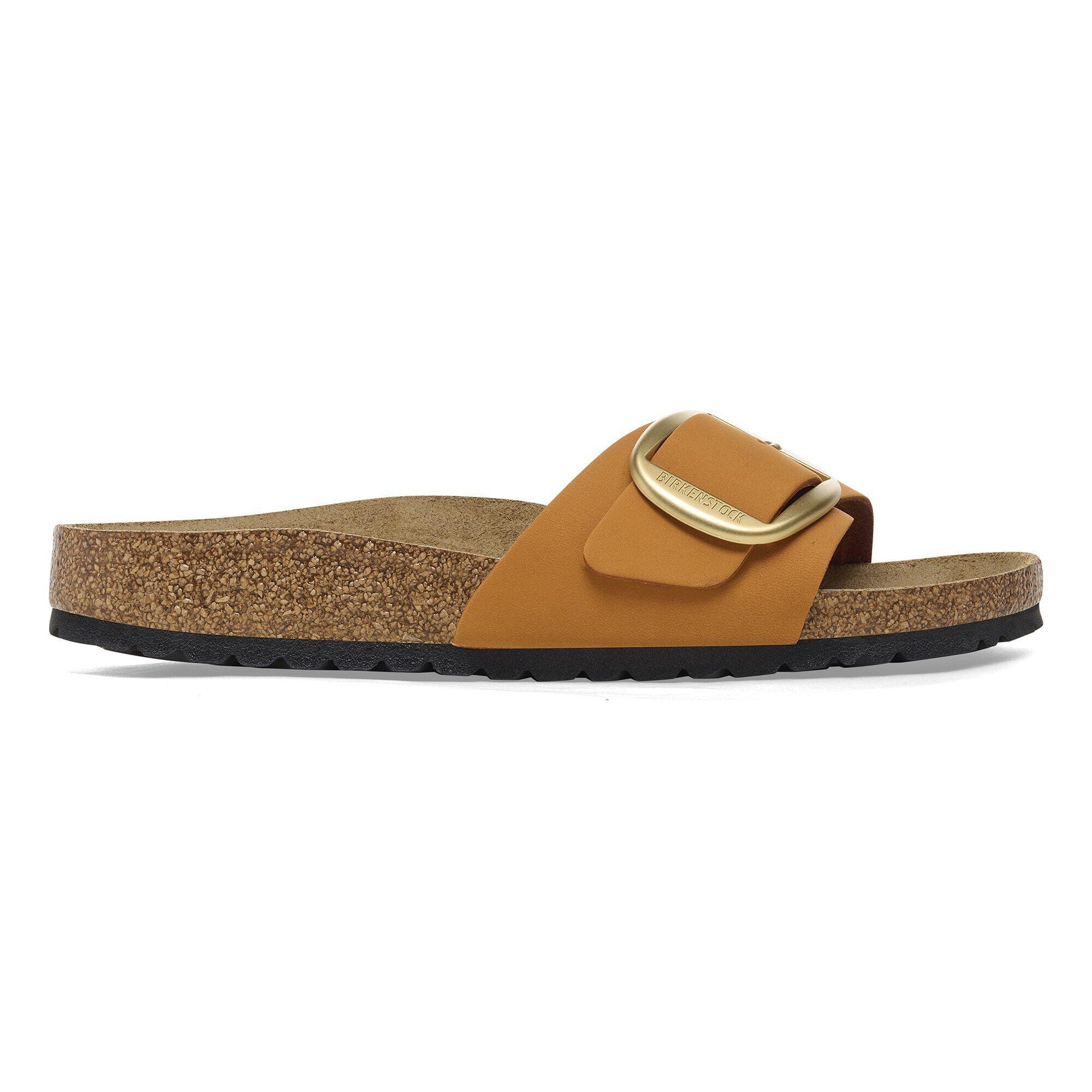 Madrid Big Buckle Nubuck Leather Burnt Orange