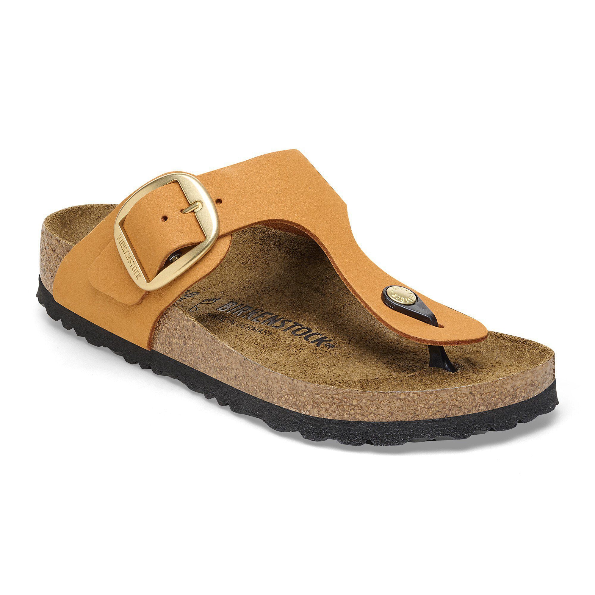 Gizeh Big Buckle Nubuck Leather Burnt Orange