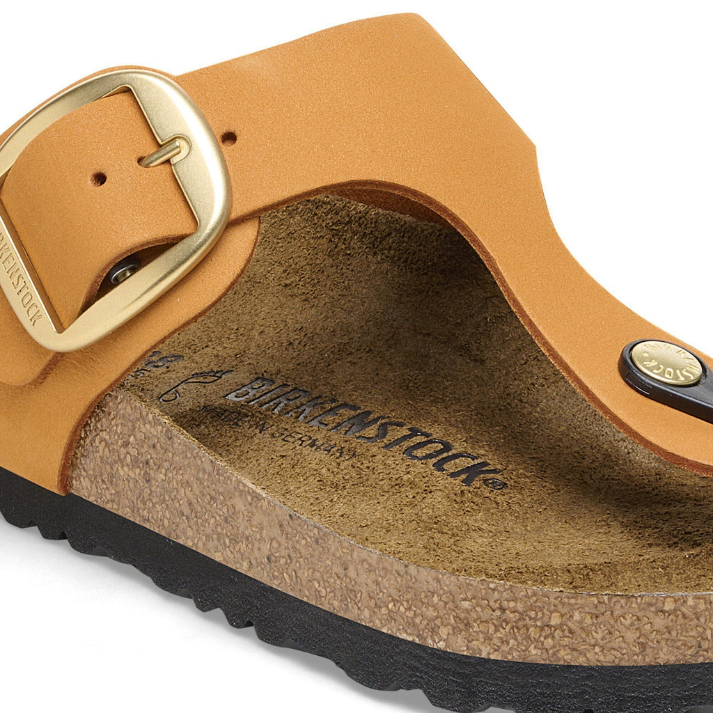 Gizeh Big Buckle Nubuck Leather Burnt Orange