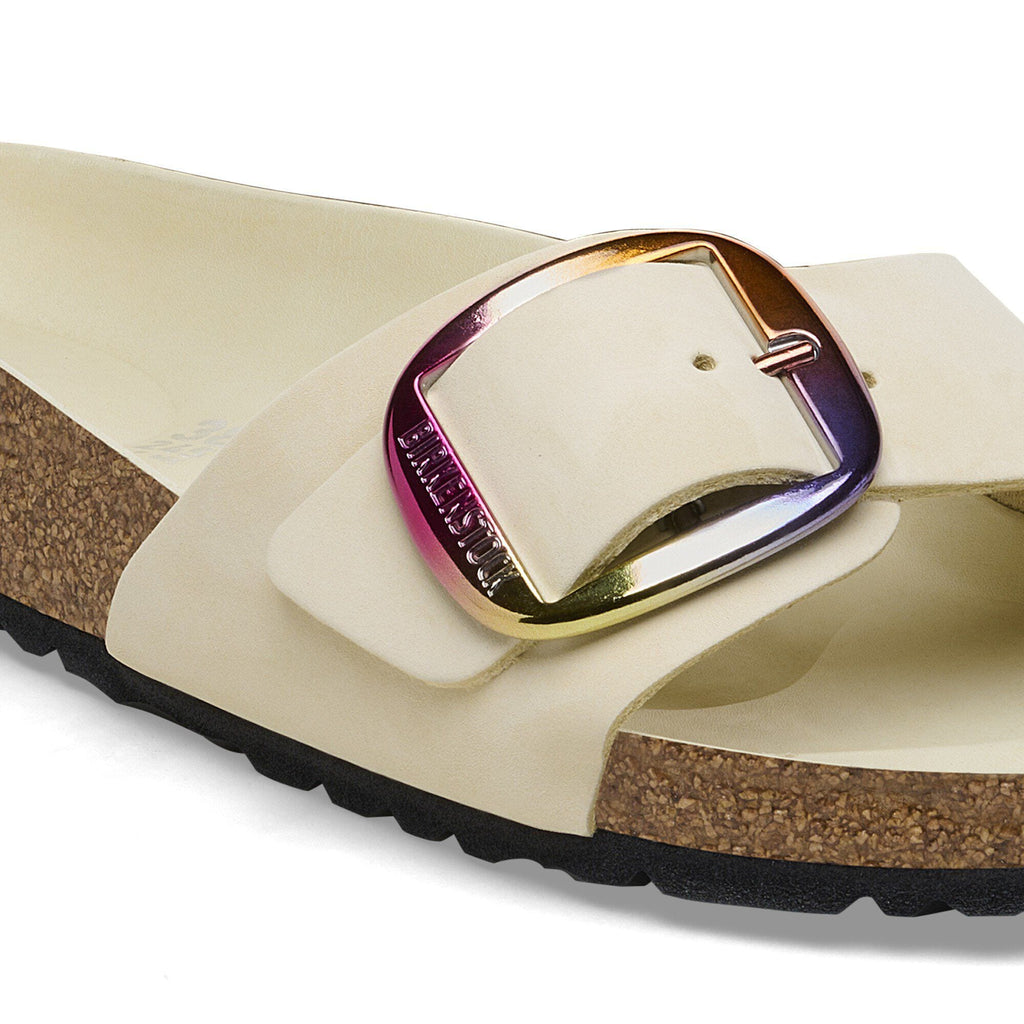 Madrid Big Buckle Natural Leather Nubuck