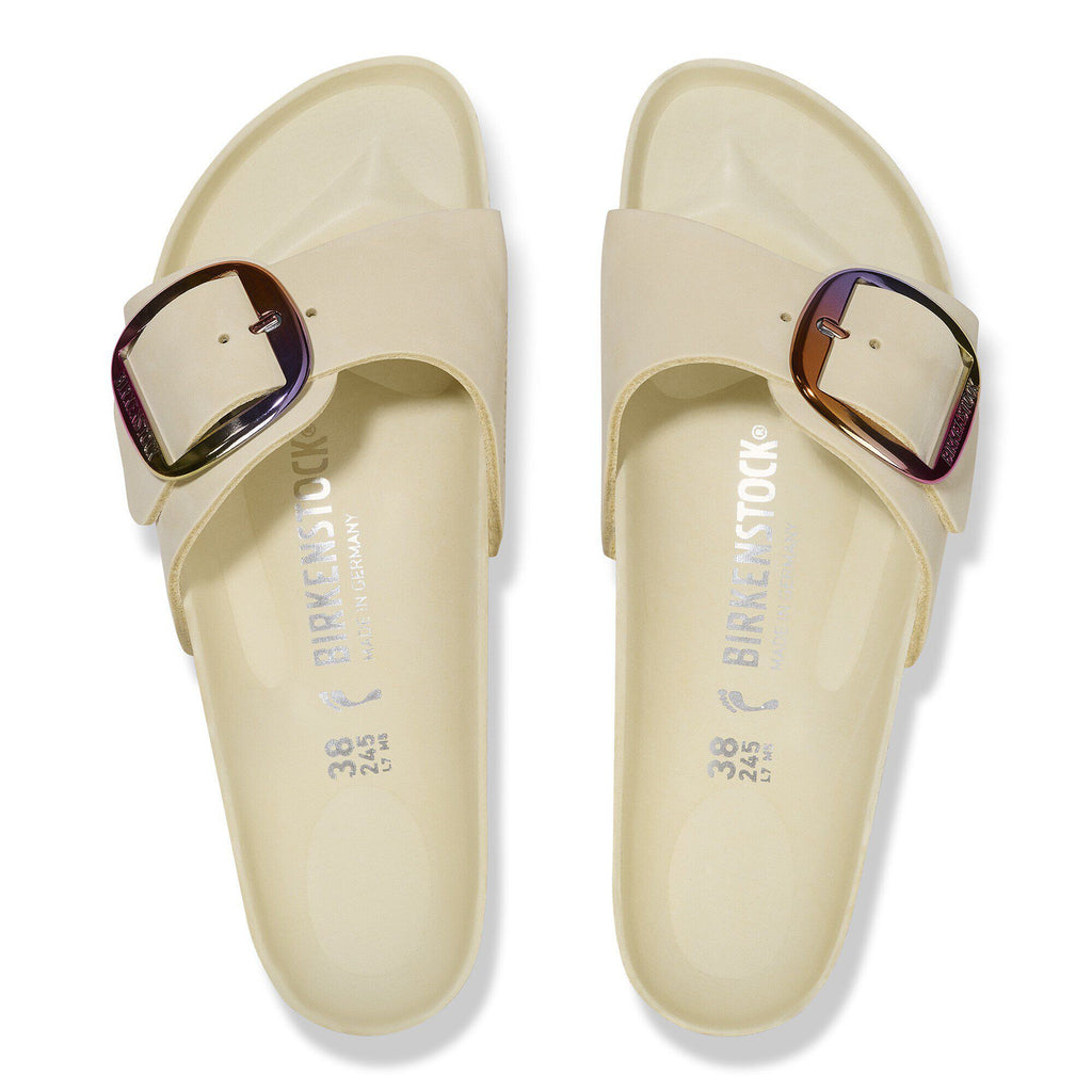 Madrid Big Buckle Natural Leather Nubuck