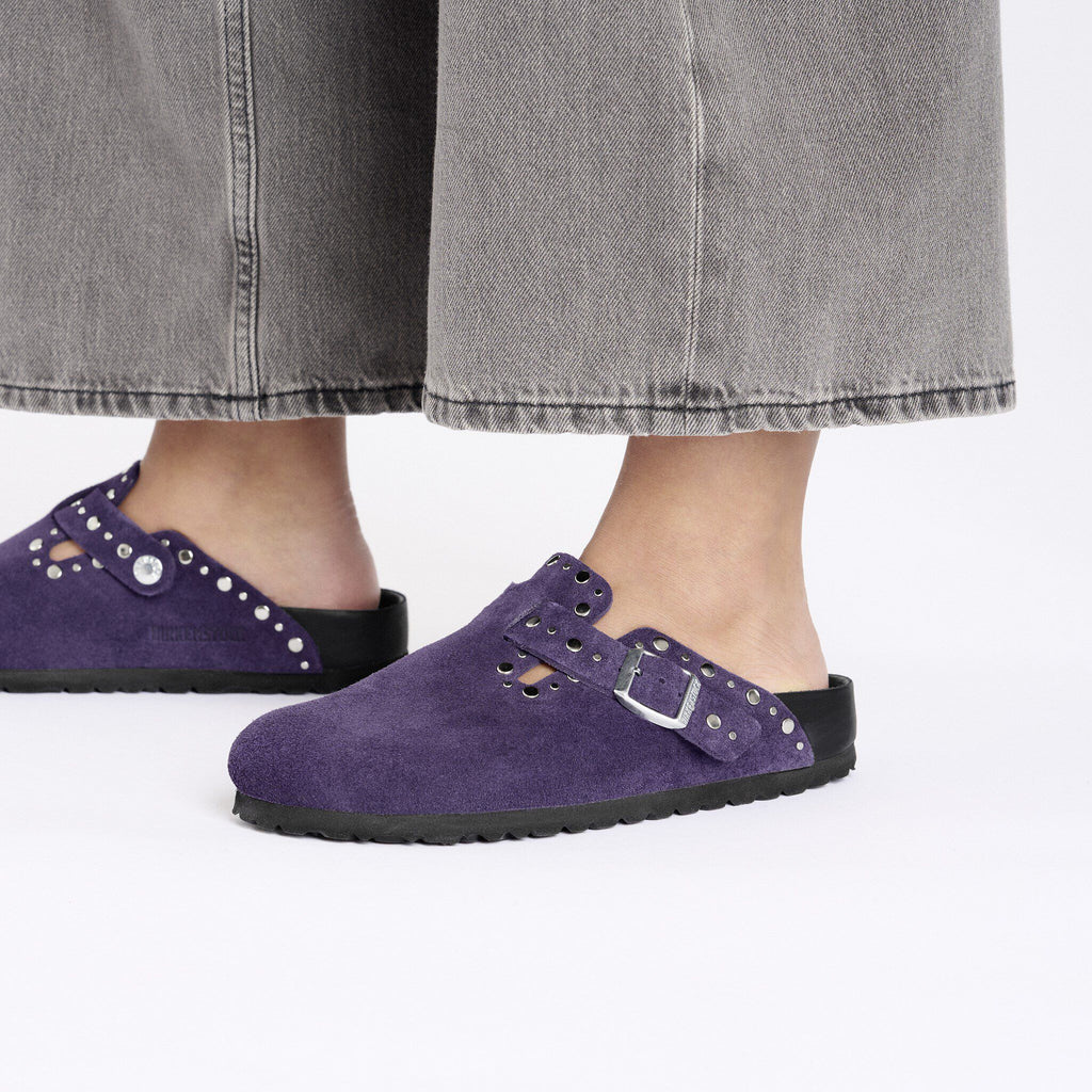 Boston Rivets Suede Leather Acai