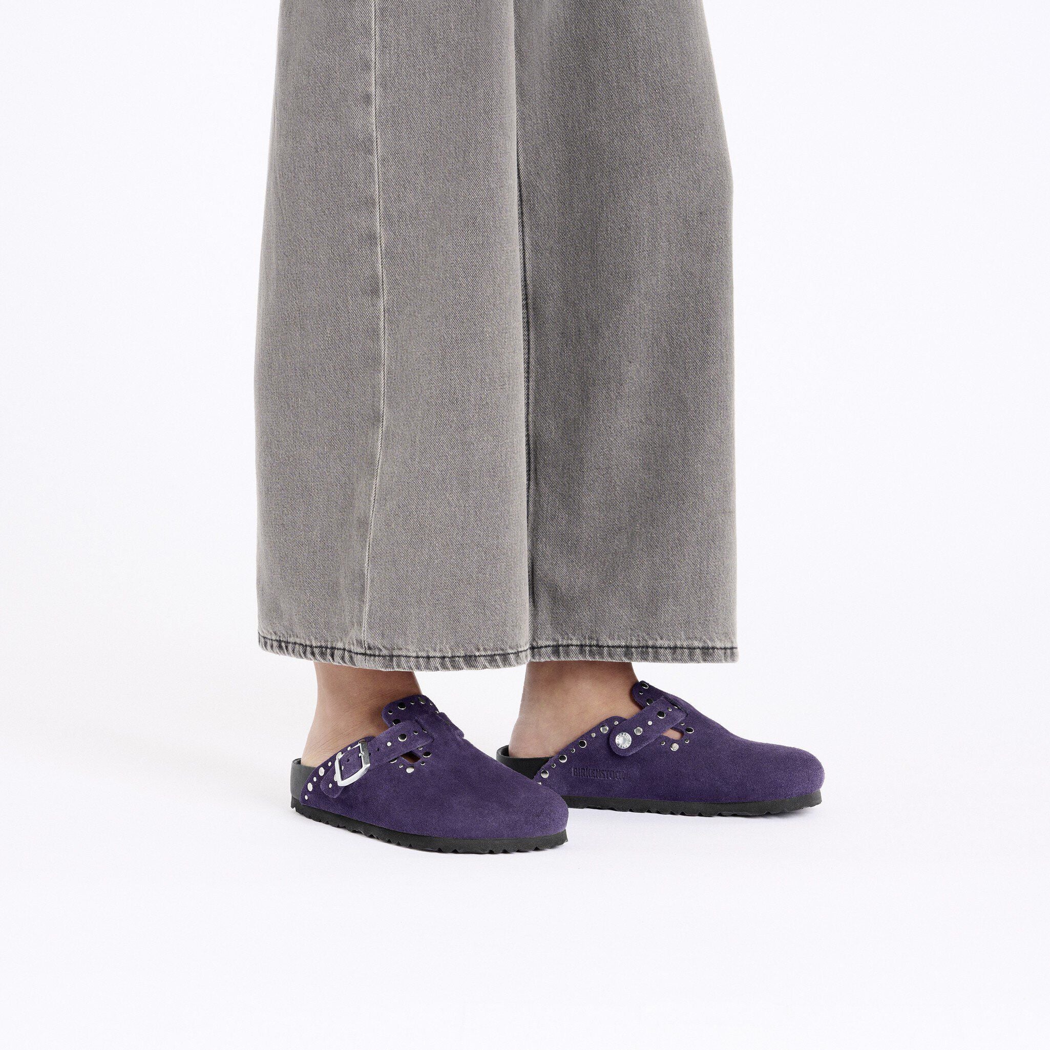 Boston Rivets Suede Leather Acai
